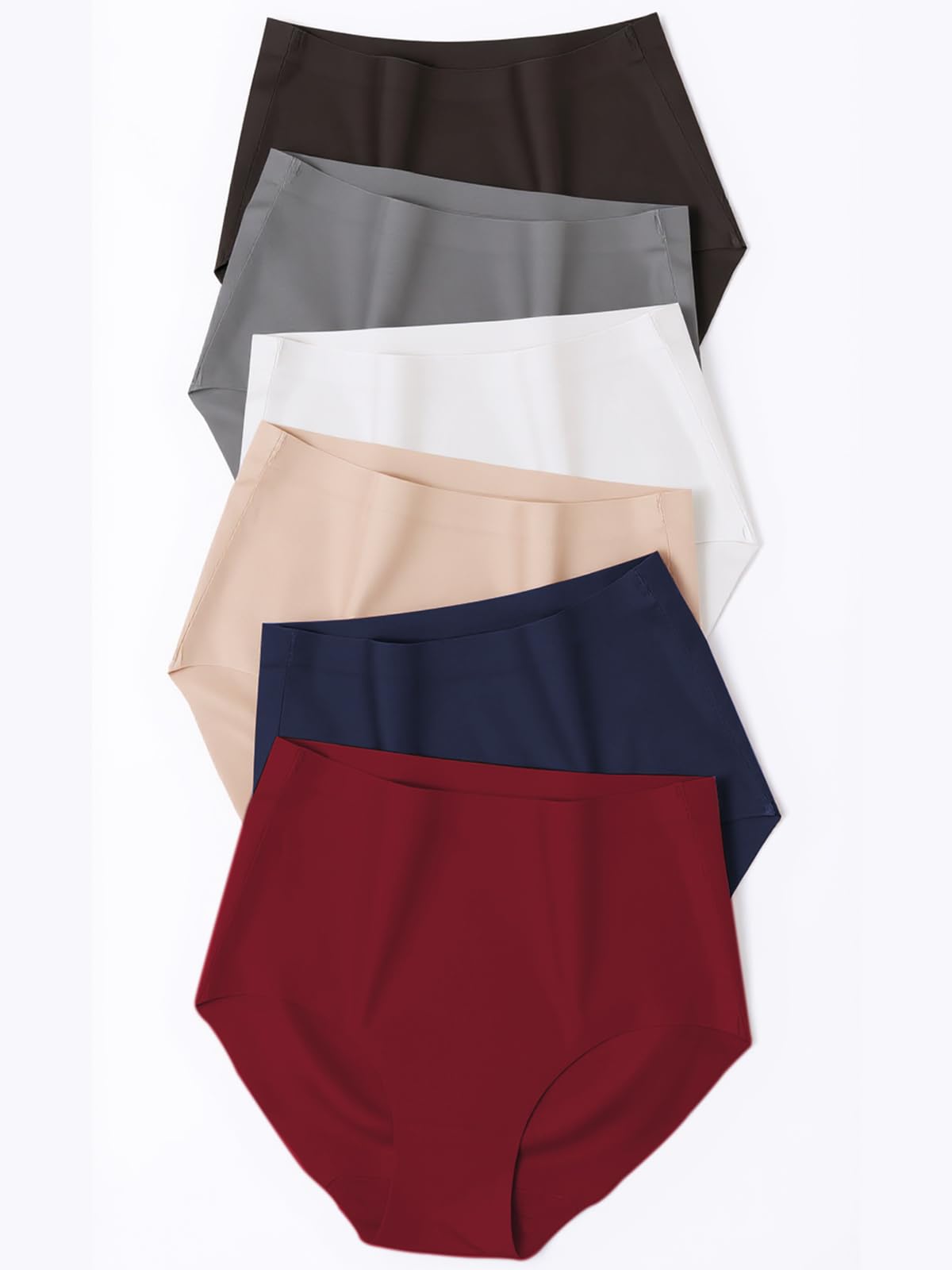 Women's High Waisted Seamless Underwear – 6 Pack