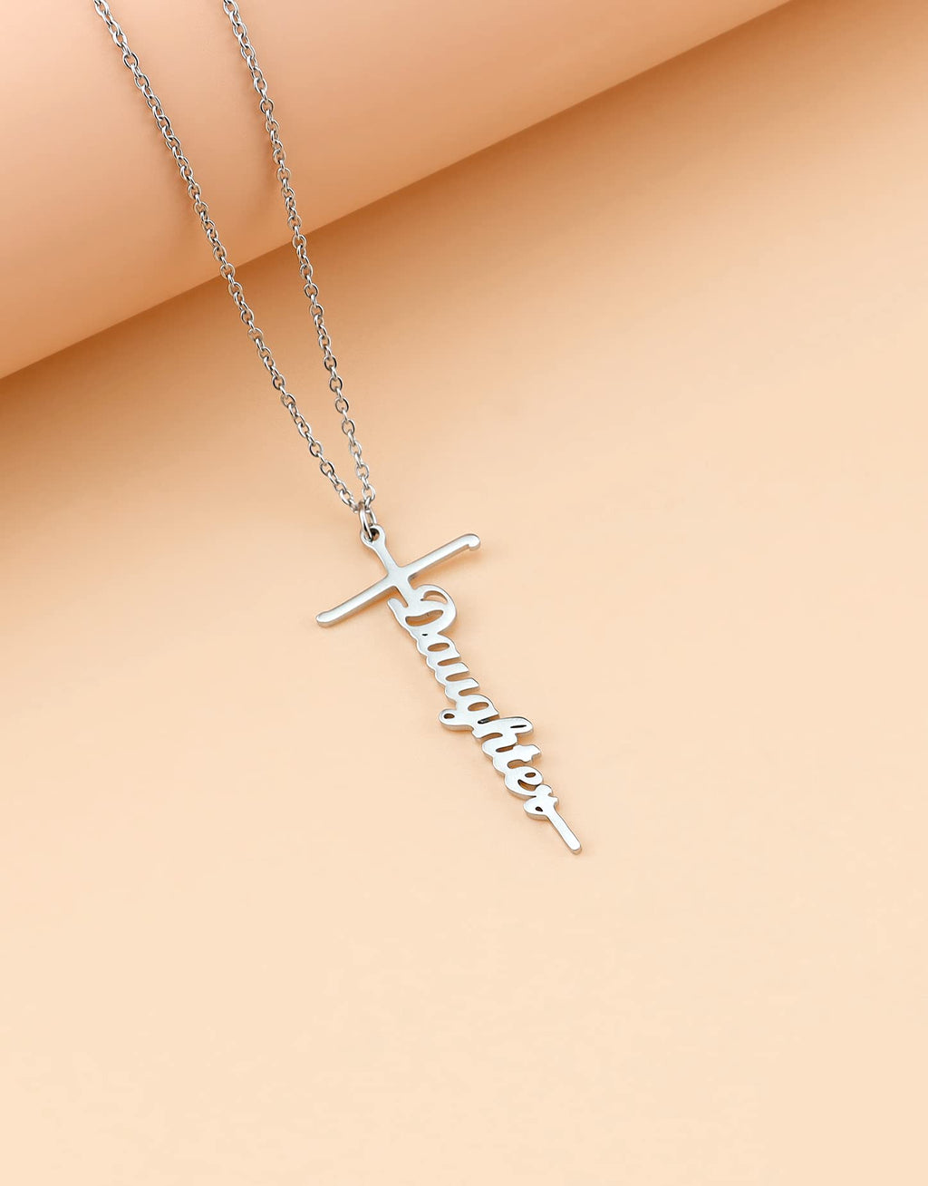 Lcherry Faith Cross Pendant Necklace for Women Religious Christian Jewelry Mother's Day Gifts for Women
