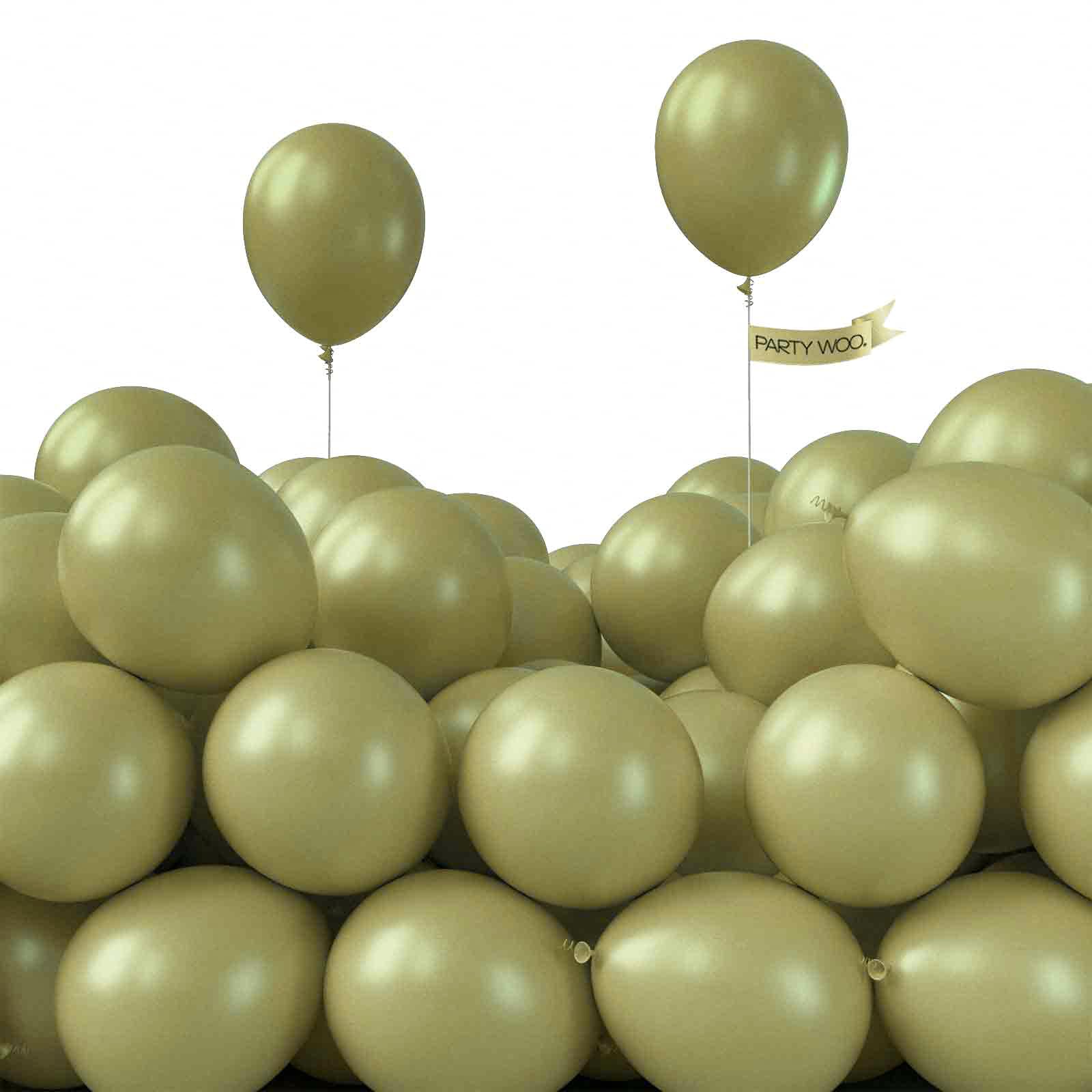 PartyWoo Nude Balloons 50pcs 5 Inch Apricot Boho Fall Neutral Latex Helium Balloons for Graduation Wedding Anniversary Birthday Boy Baby Shower Woodland Boho Theme Party Decorations Brown-F05