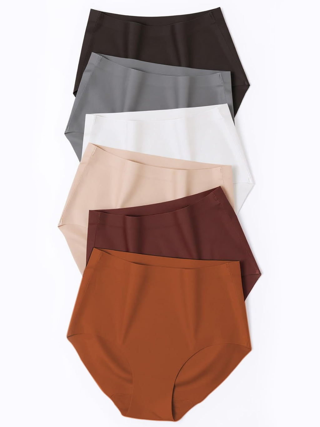 Women's High Waisted Seamless Underwear – 6 Pack