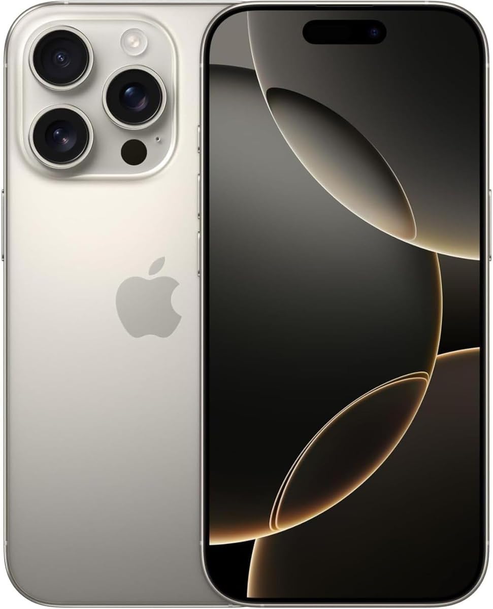 Apple iPhone 16 Pro Max, 256GB, Black Titanium - Unlocked (Renewed)
