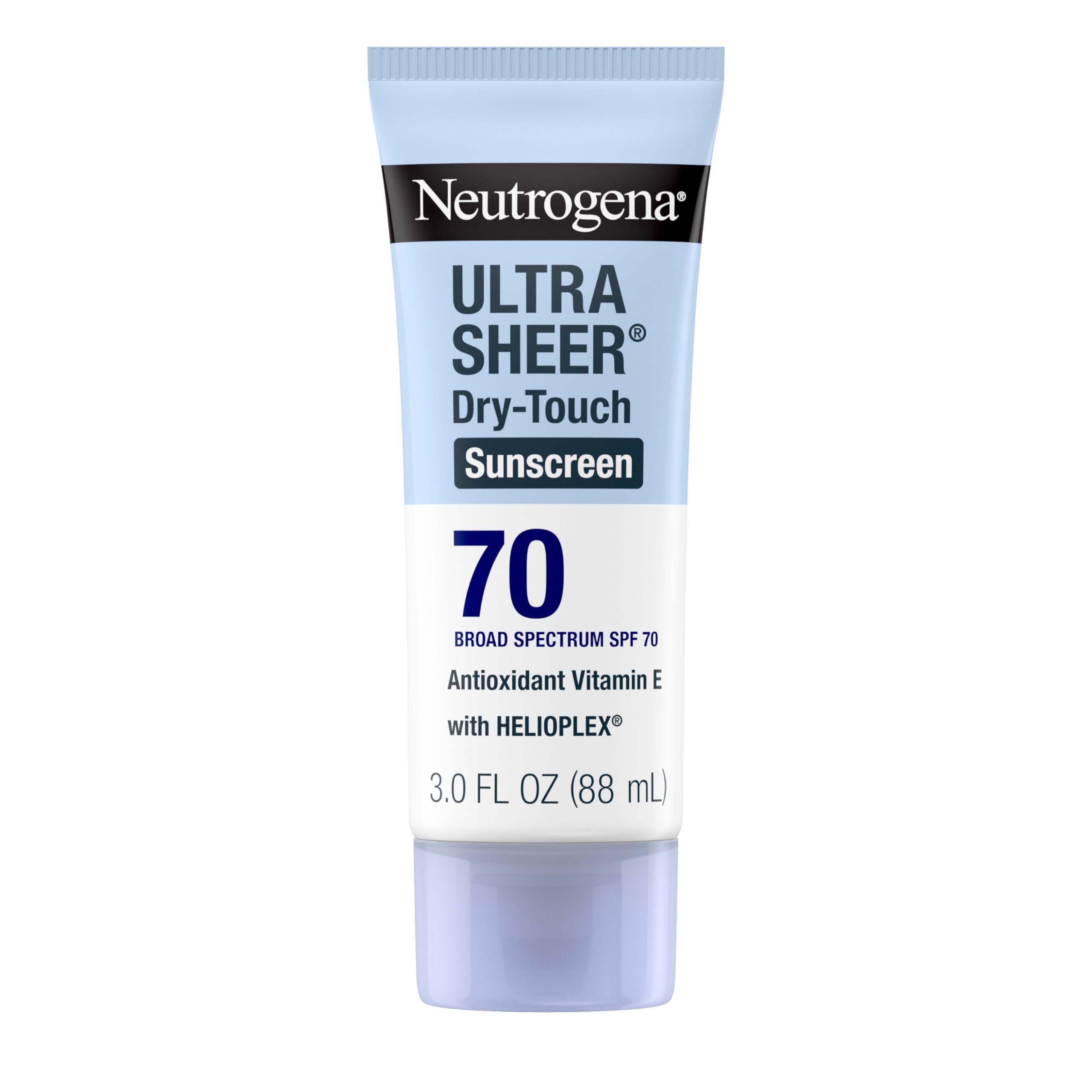 Neutrogena Ultra Sheer Stick Sunscreen for Face SPF 60, Invisible Finish, Broad Spectrum UVA/UVB Sun Protection - Vitamin C & E, Non Greasy, Fragrance Free, Water Resistant 80 Min, Travel Size, .47 oz