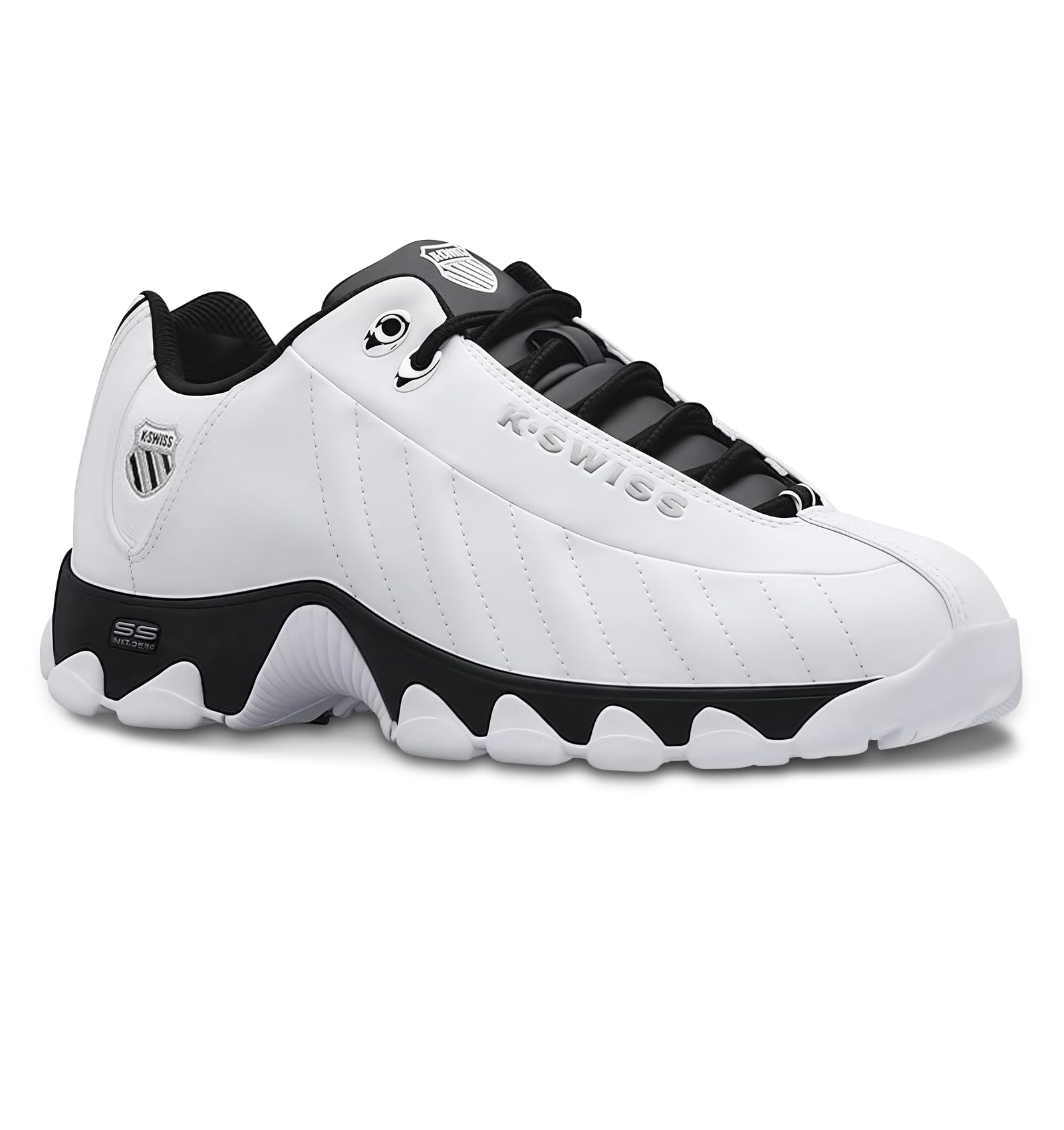 K-Swiss Men's ST329 CMF Sneaker, Wide Tennis Walking Shoes Leather Upper