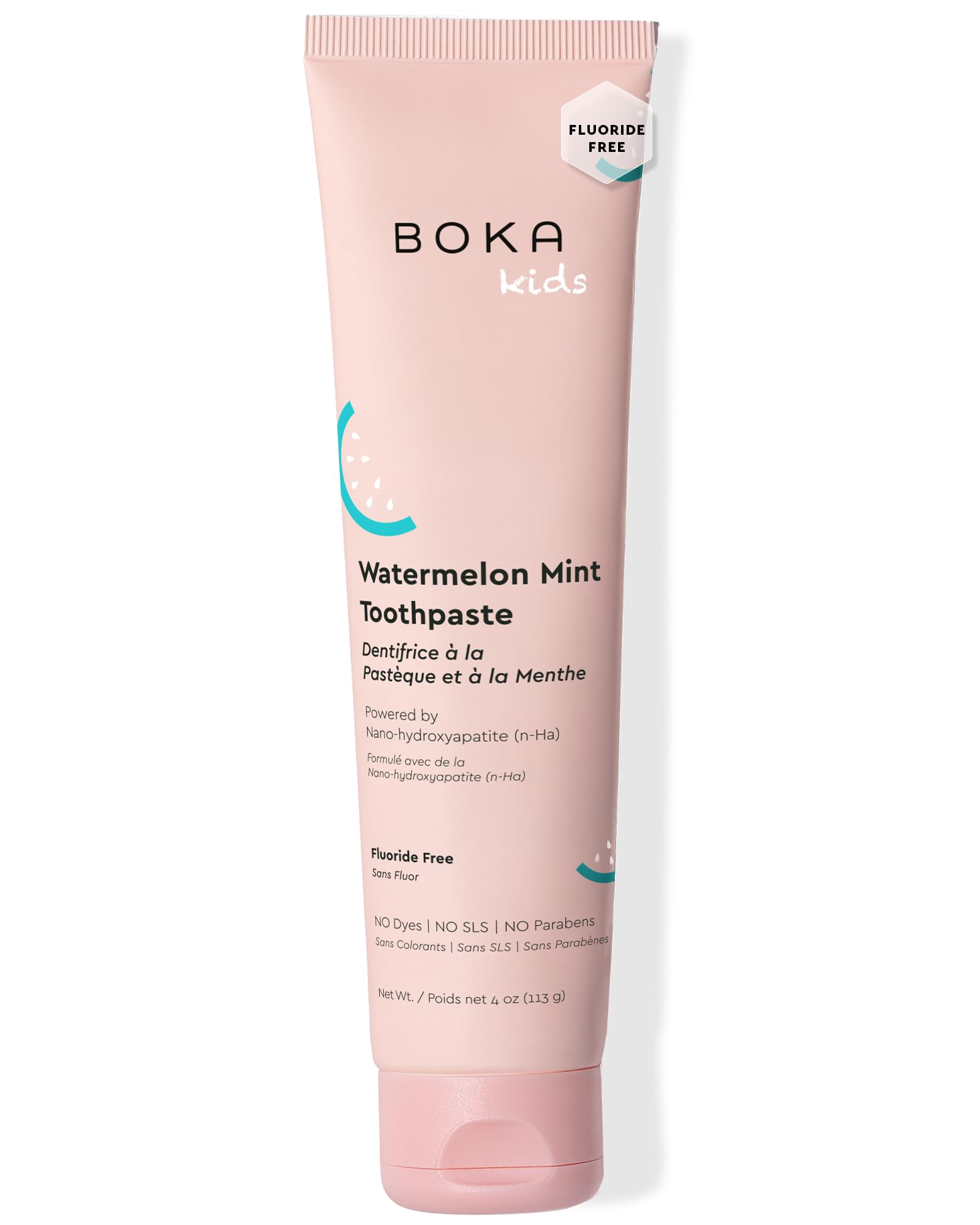 Boka Fluoride Free Toothpaste Nano Hydroxyapatite Toothpaste - Strawberry Mango Flavor, 1.3 oz 2pk US Manufactured