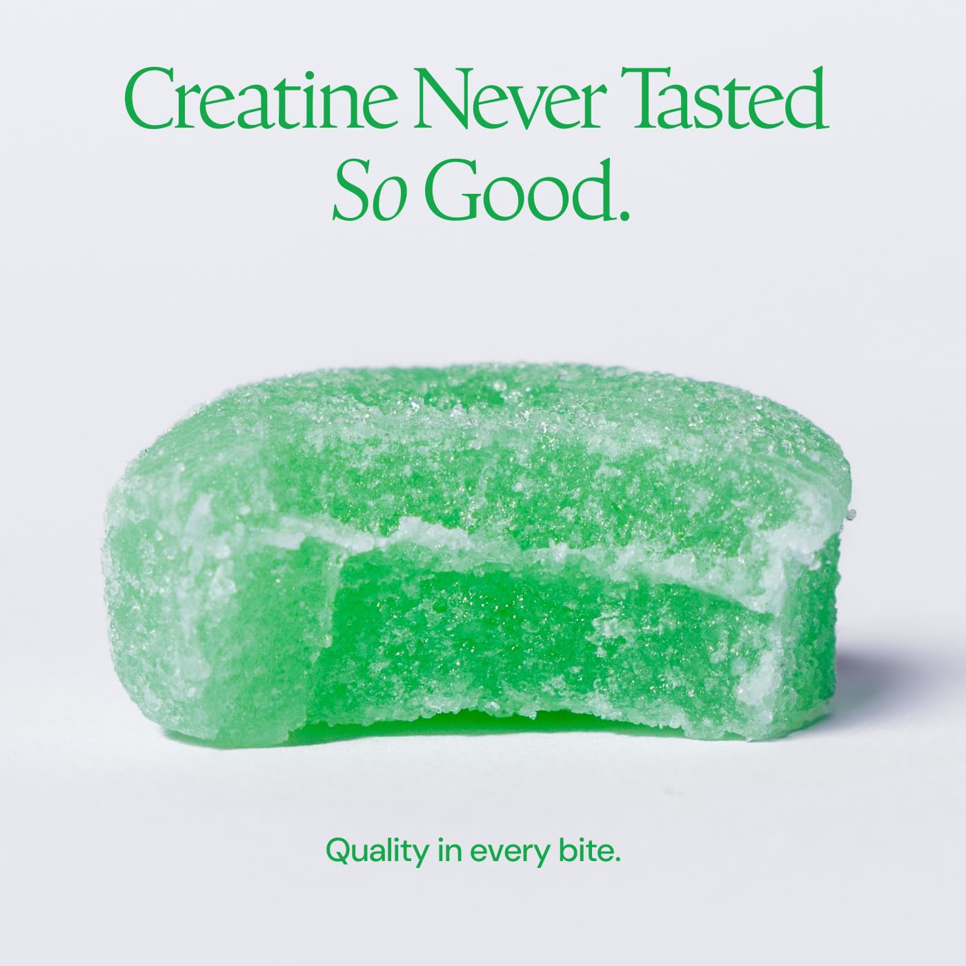 Create Creatine Monohydrate Gummies for Men & Women, Boost Focus, Strength, and Endurance, Anti-Melting Formula, Vegan, Gluten-Free, Non-GMO, 1.5g of Creatine per Gummy (Blue Raspberry)