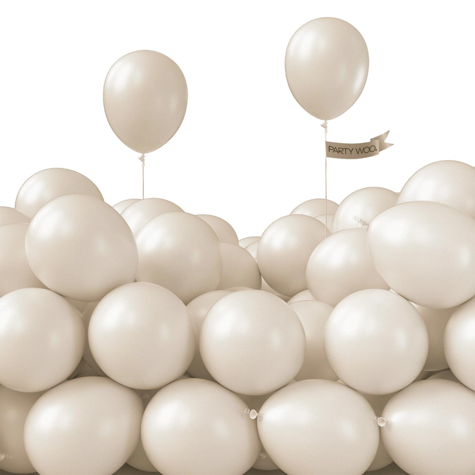 PartyWoo Nude Balloons 50pcs 5 Inch Apricot Boho Fall Neutral Latex Helium Balloons for Graduation Wedding Anniversary Birthday Boy Baby Shower Woodland Boho Theme Party Decorations Brown-F05