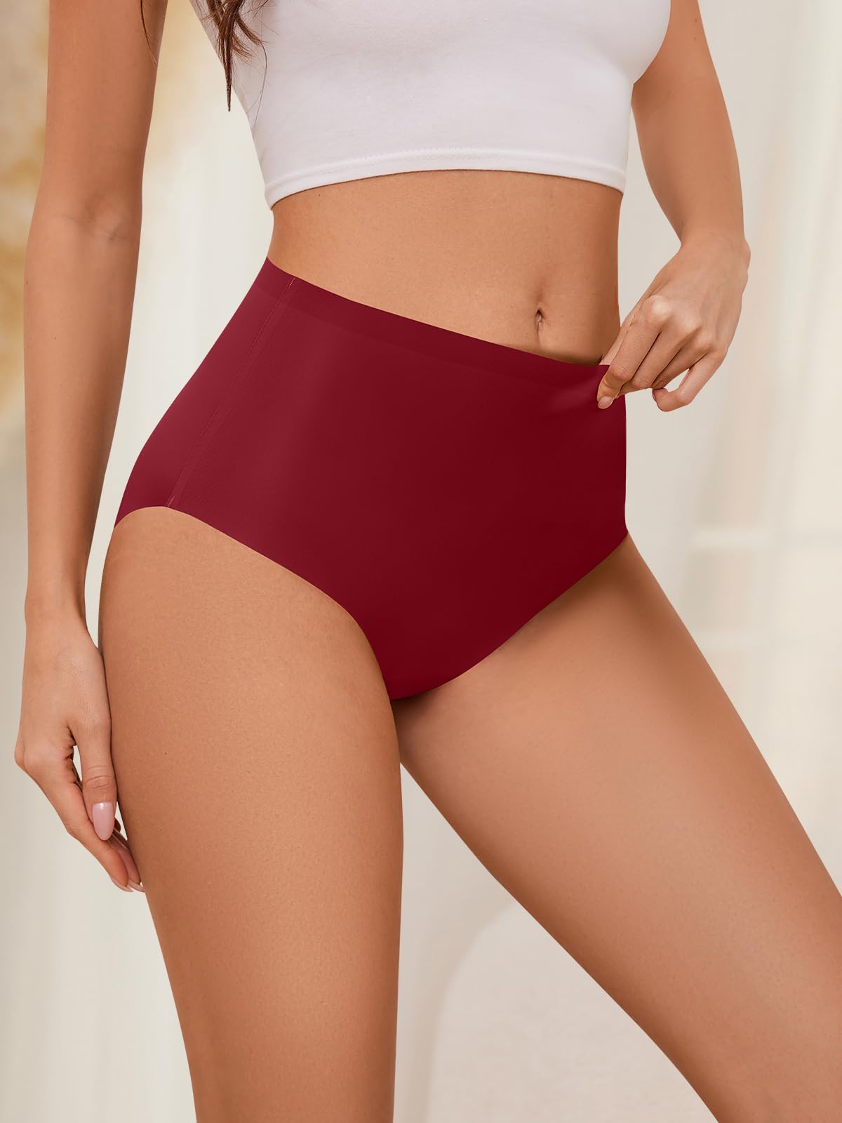 Women's High Waisted Seamless Underwear – 6 Pack