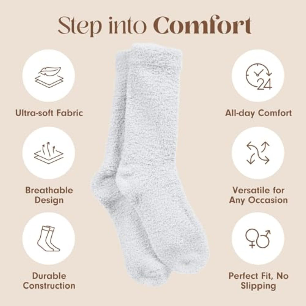 Unboxme Gifts Warm & Cozy Ultra-Luxe Cloud Sock, Gift for Women & Men - Super Soft Luxurious Fabric Sleep Socks