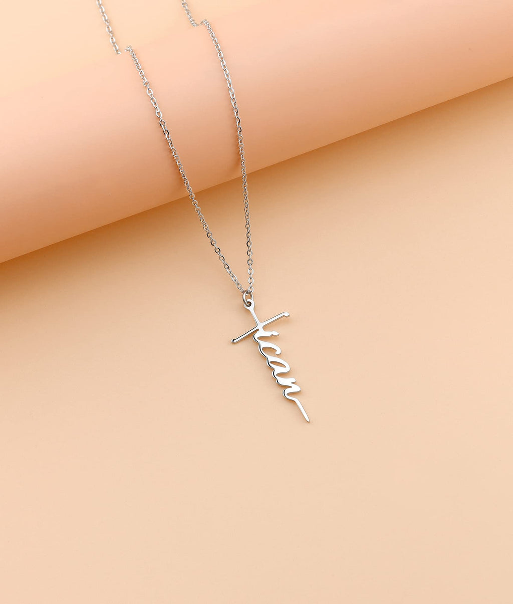 Lcherry Faith Cross Pendant Necklace for Women Religious Christian Jewelry Mother's Day Gifts for Women