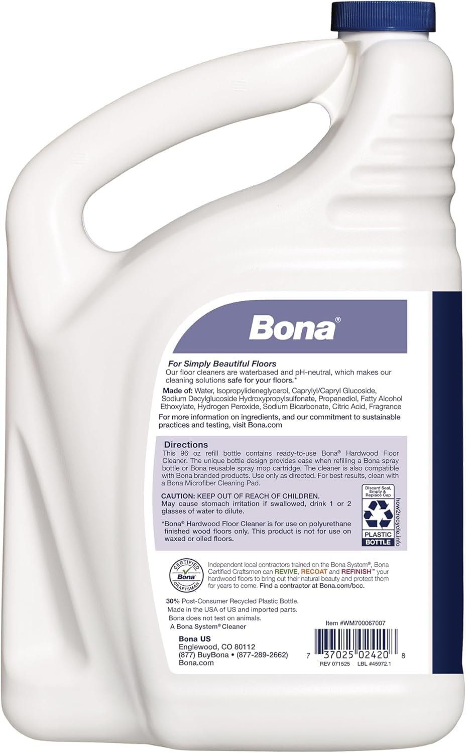 Bona® Hardwood Floor Cleaner Spray - 32 fl oz - Cedar Wood - Includes Filled Bottle + Concentrate Refill for Hardwood Floor Cleaning