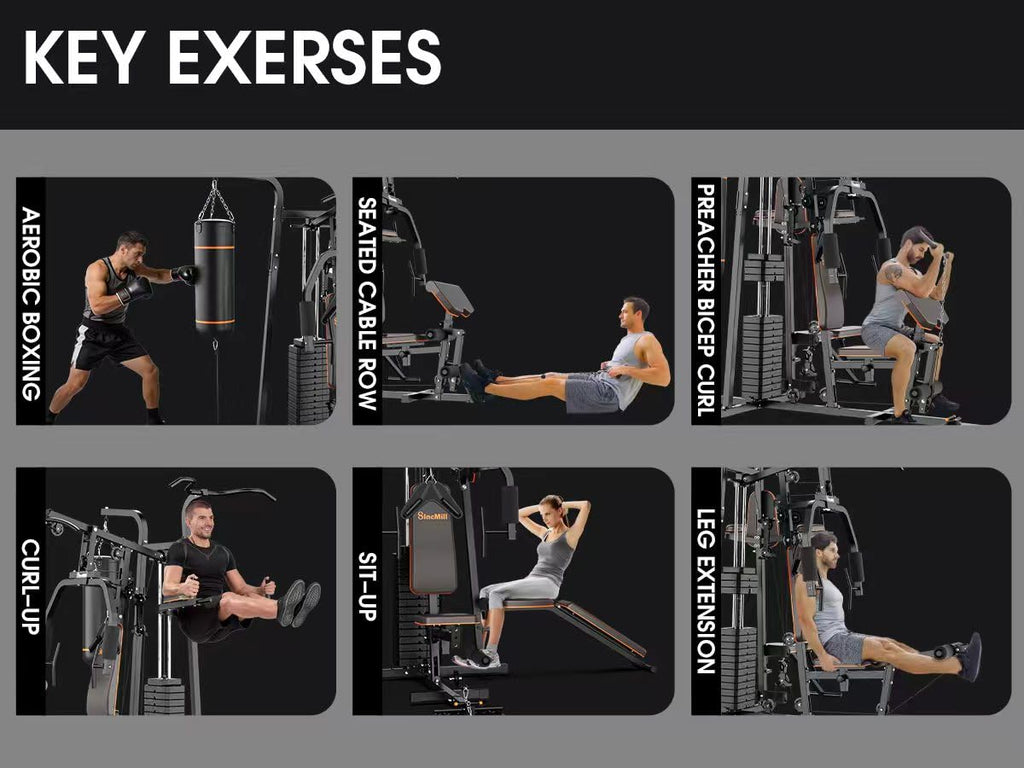 SincMill Home Gym Multifunctional Full Body Workout Equipment for Home Exercise Fitness