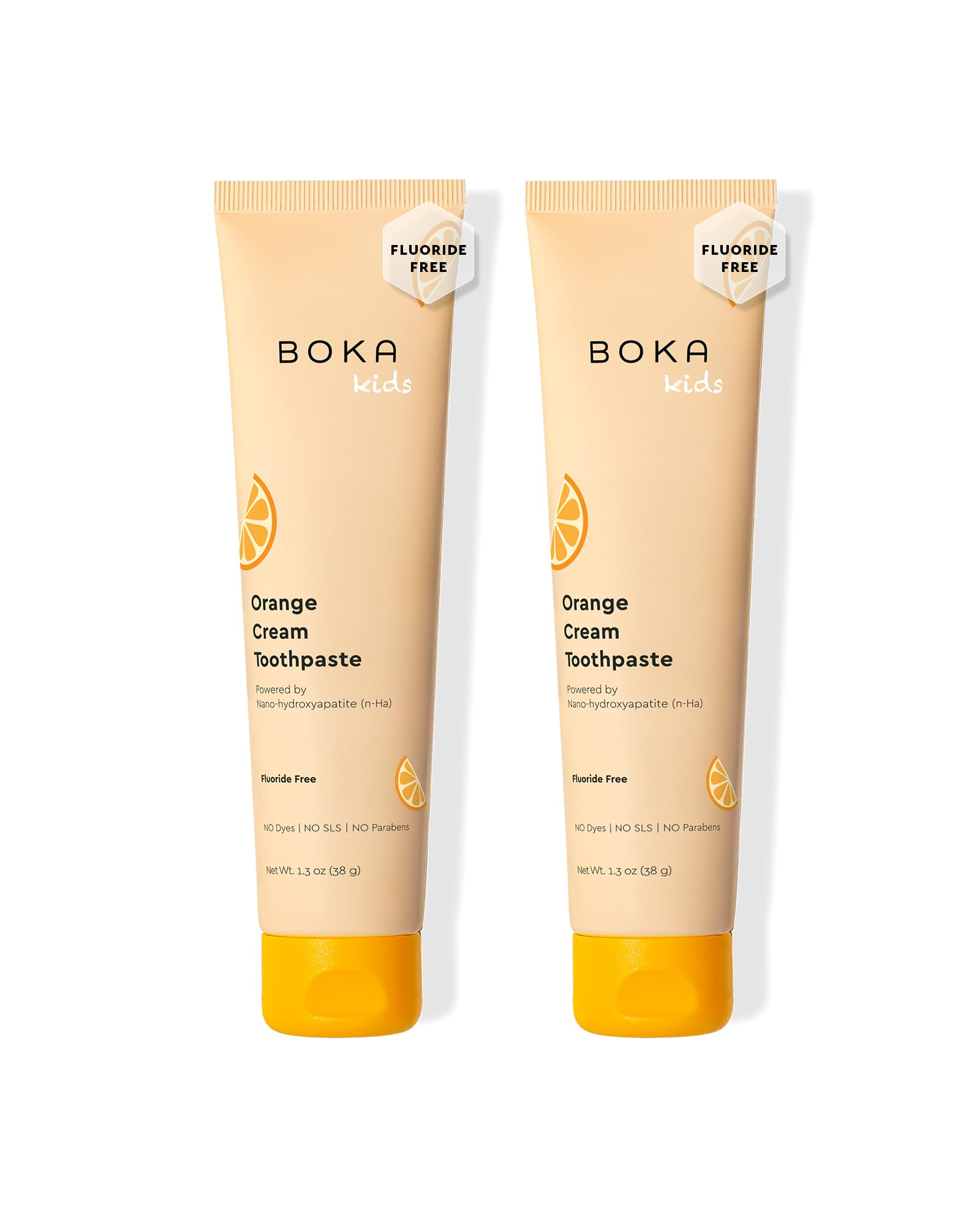 Boka Fluoride Free Toothpaste Nano Hydroxyapatite Toothpaste - Strawberry Mango Flavor, 1.3 oz 2pk US Manufactured