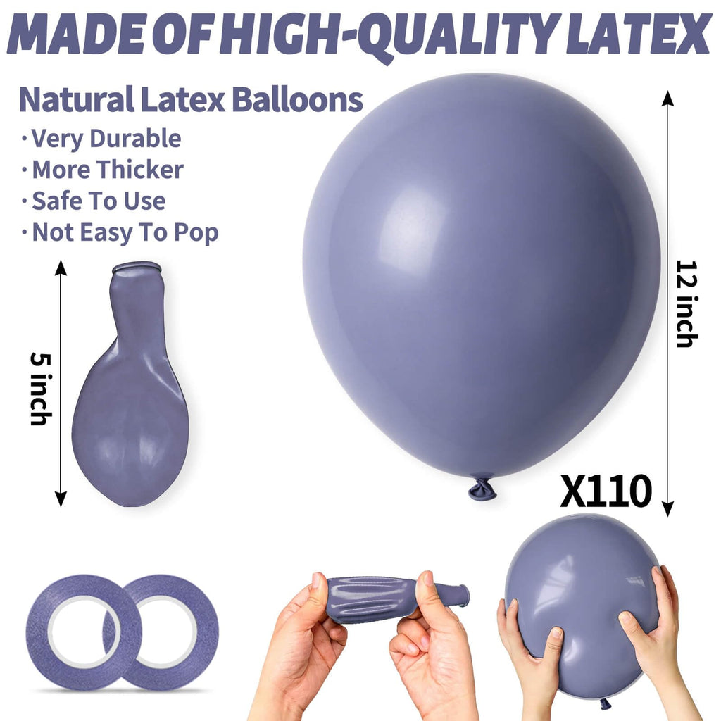Black Balloons 110Pcs, 5 Inch Small Black Latex Party Balloons, Mini Thick Black Birthday Balloons for Wedding Baby Shower Decorations.
