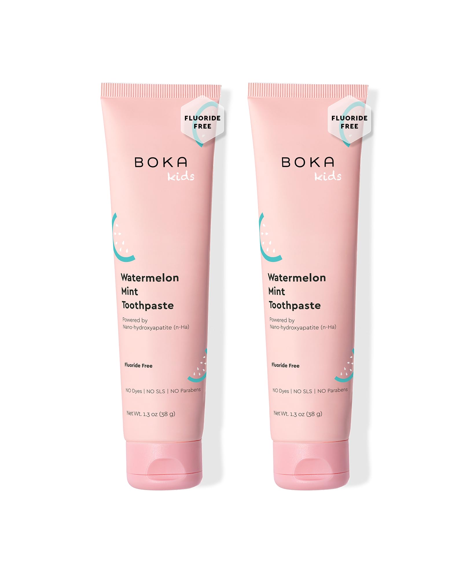 Boka Fluoride Free Toothpaste Nano Hydroxyapatite Toothpaste - Strawberry Mango Flavor, 1.3 oz 2pk US Manufactured