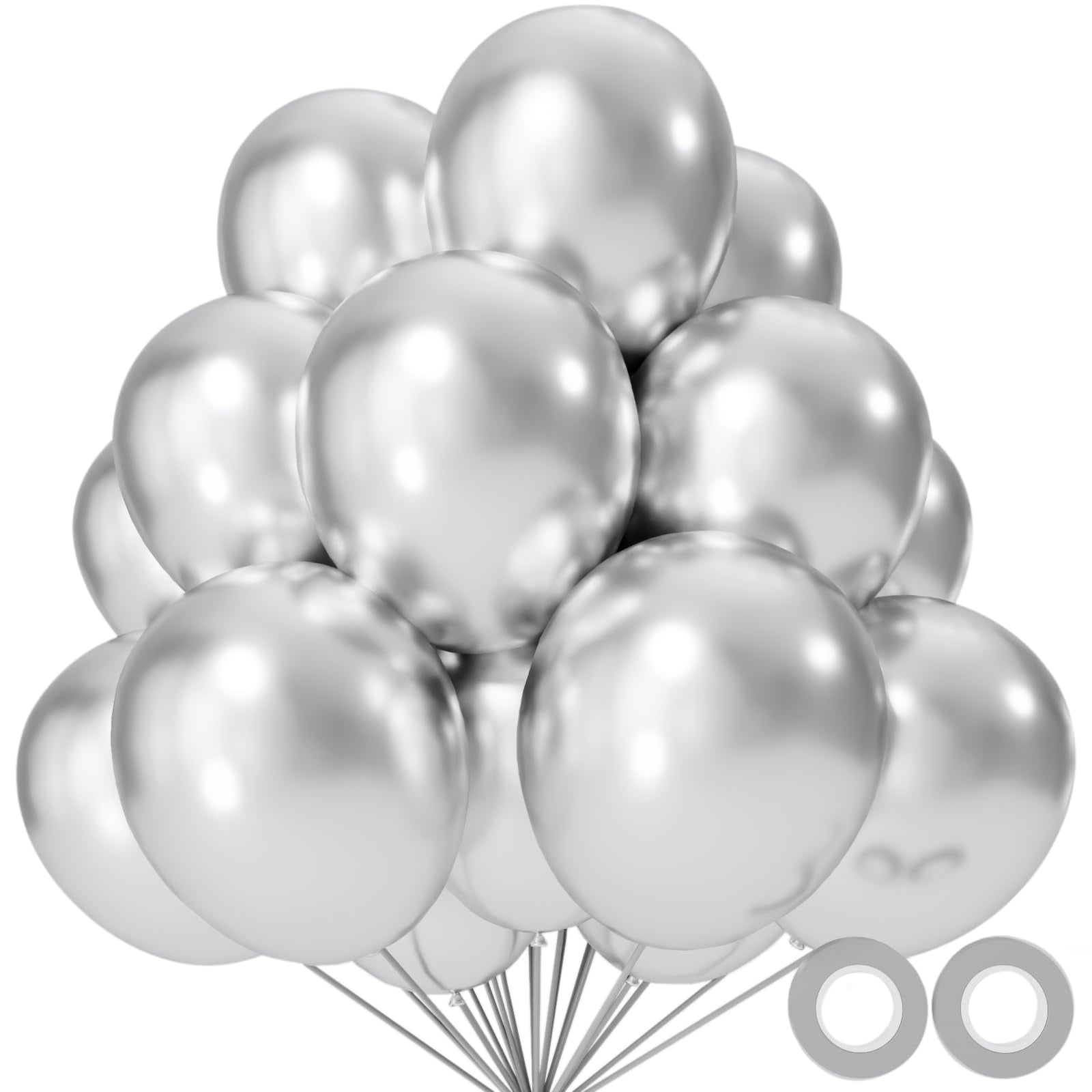 Black Balloons 110Pcs, 5 Inch Small Black Latex Party Balloons, Mini Thick Black Birthday Balloons for Wedding Baby Shower Decorations.