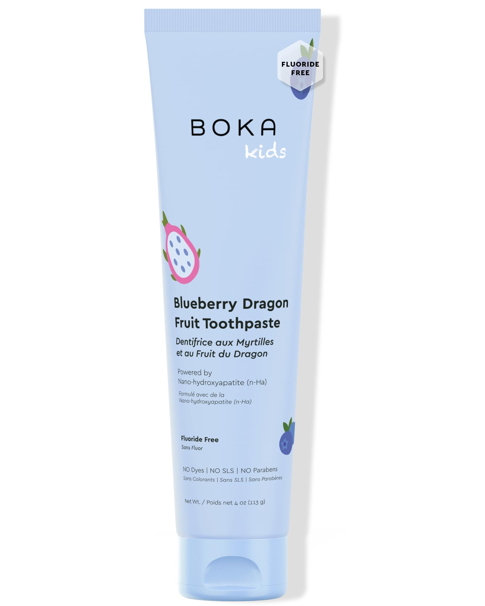 Boka Fluoride Free Toothpaste Nano Hydroxyapatite Toothpaste - Strawberry Mango Flavor, 1.3 oz 2pk US Manufactured