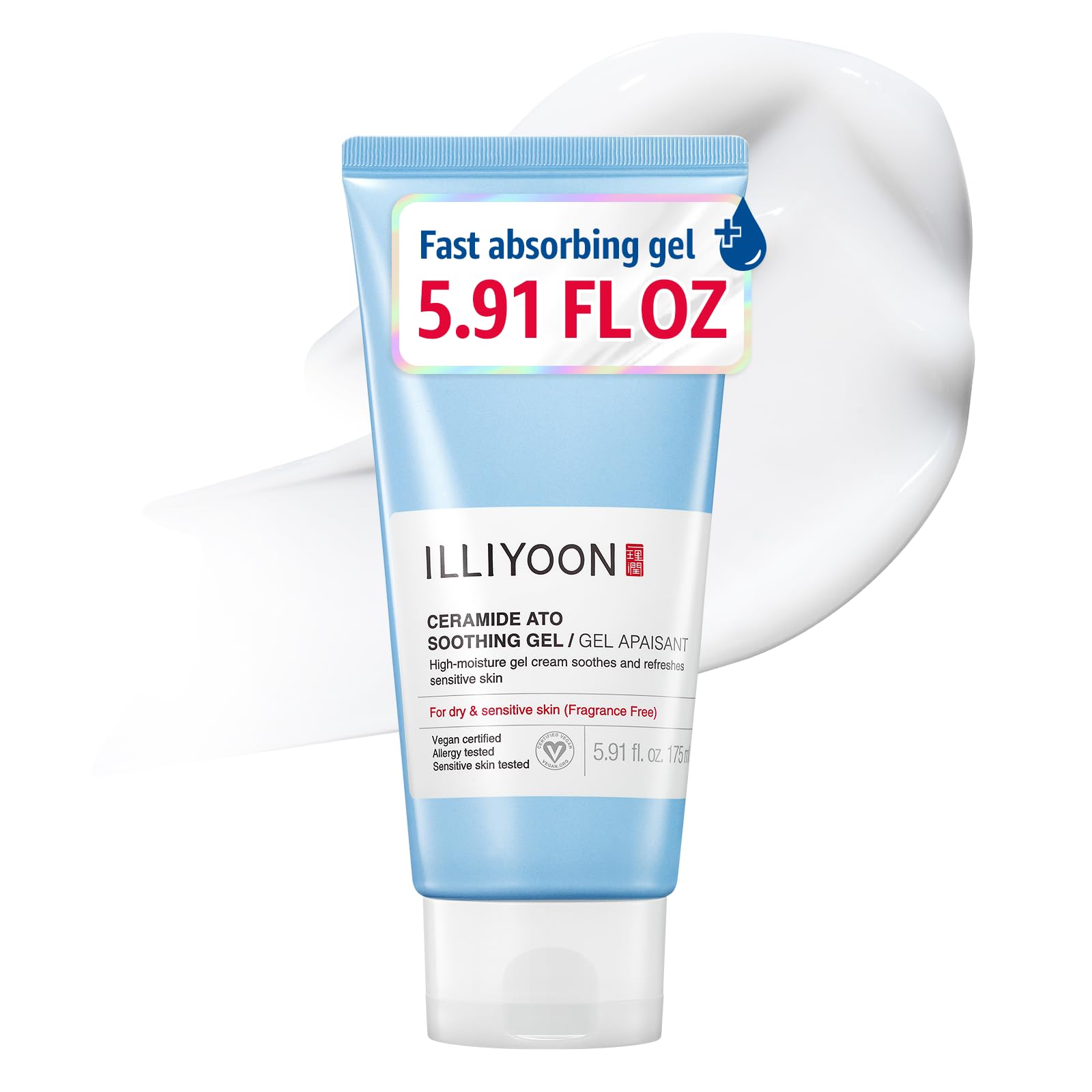 Illiyoon Ceramide Ato Lotion | Lightweight Moisturizer for Dry & Sensitive Skin, Barrier Repair for Face and Body, Mild for Babies, Vegan Certified, Korean Skincare, 2.29 fl.oz.