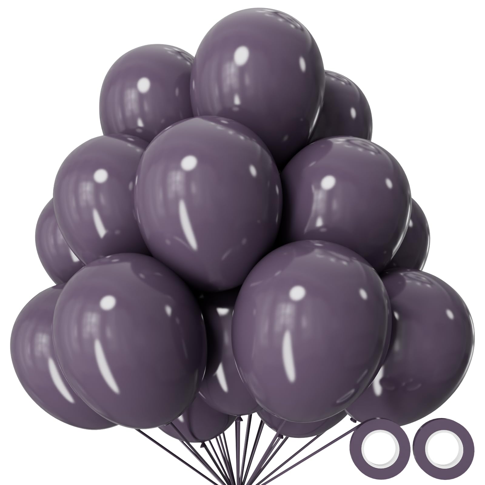 Black Balloons 110Pcs, 5 Inch Small Black Latex Party Balloons, Mini Thick Black Birthday Balloons for Wedding Baby Shower Decorations.