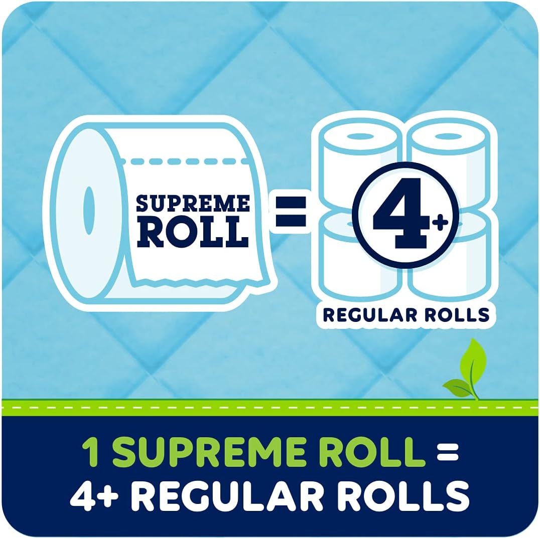 Quilted Northern Ultra Soft & Strong Toilet Paper, 48 Double Rolls, 48 = 96 Regular Rolls,12 Count (Pack of 4)