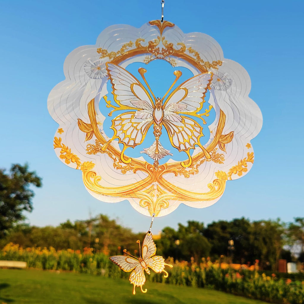 DJUAN 4th of July Decorations,12in American Flag Patriotic Wind Spinner Fourth of July Decor Outdoor,Garden Wind Spinners Patriotic Decor Independence Day Decorations for Yard,Garden,Patio