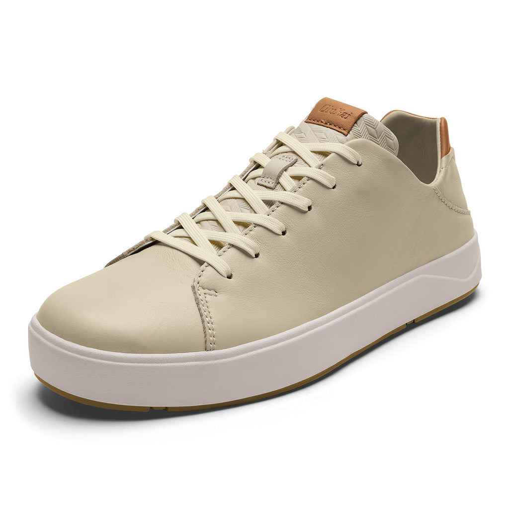 OLUKAI Lae'ahi Li 'Ili Men's Waterproof Leather Sneaker, Versatile & Casual Everyday Shoe, All-Day Comfort & Support, Enhanced Grip & Traction