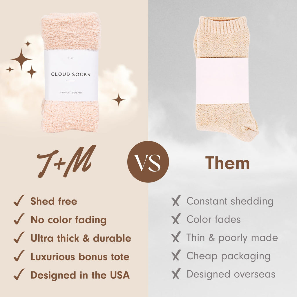 Unboxme Gifts Warm & Cozy Ultra-Luxe Cloud Sock, Gift for Women & Men - Super Soft Luxurious Fabric Sleep Socks