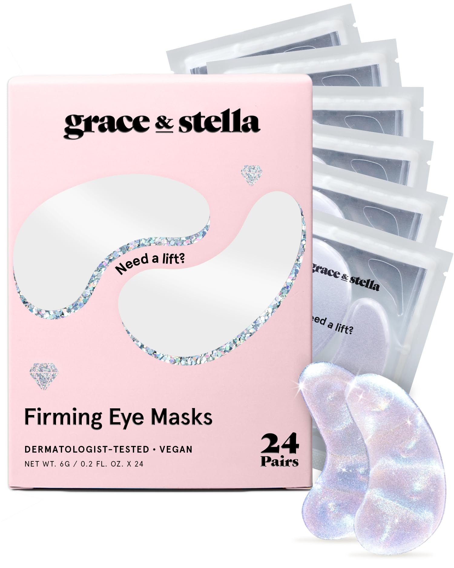 grace & stella Under Eye Mask Variety Pack - 18 Pairs of Under Eye Patches for Dark Circles - With 6 Colors (3 Pairs/Color) - Mothers Day Gifts for Mom - Gel Masks Puffy Eyes for Women, Vegan