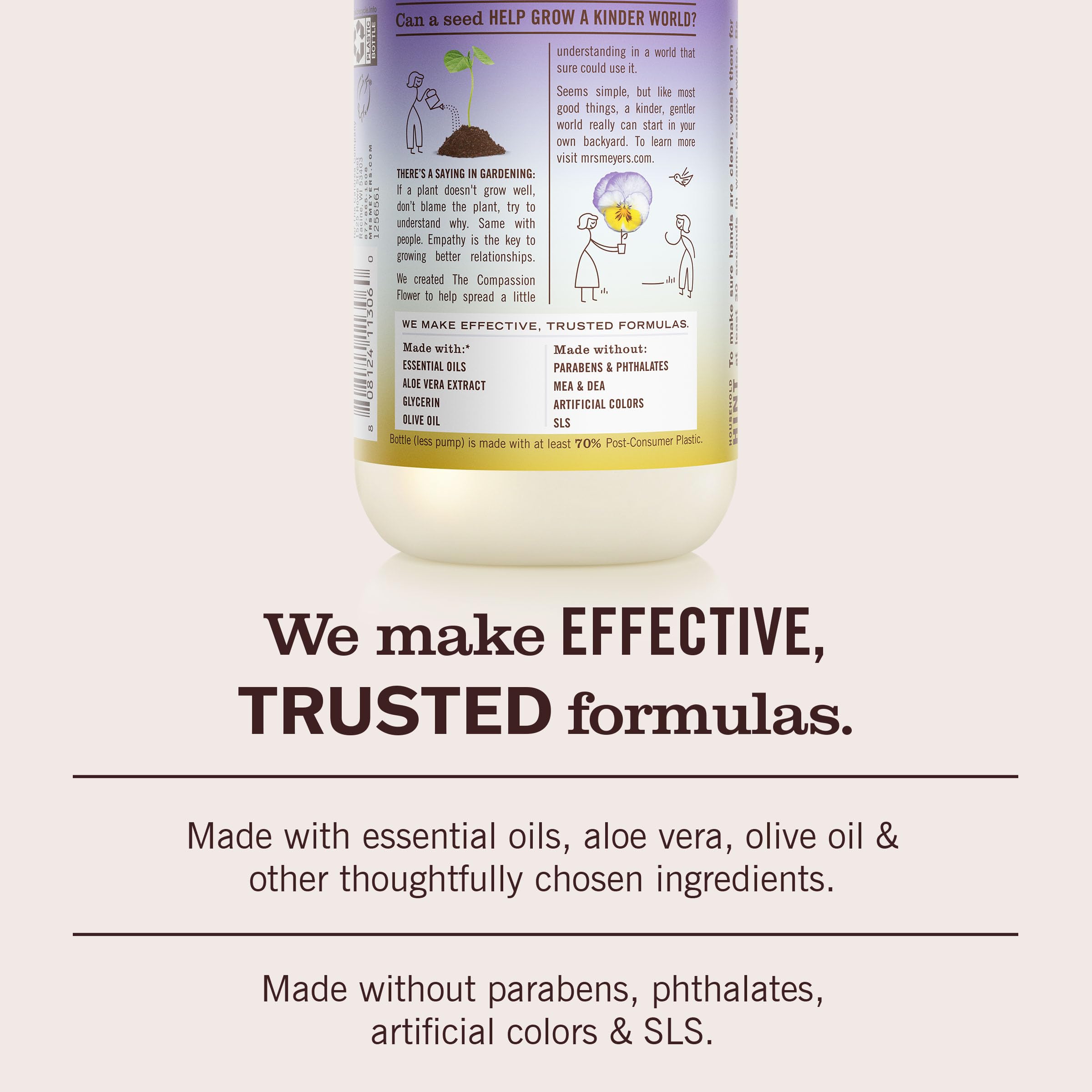 MRS. MEYER'S CLEAN DAY Hand Soap, Made with Essential Oils, Apple, 12.5 fl. oz - Pack of 3