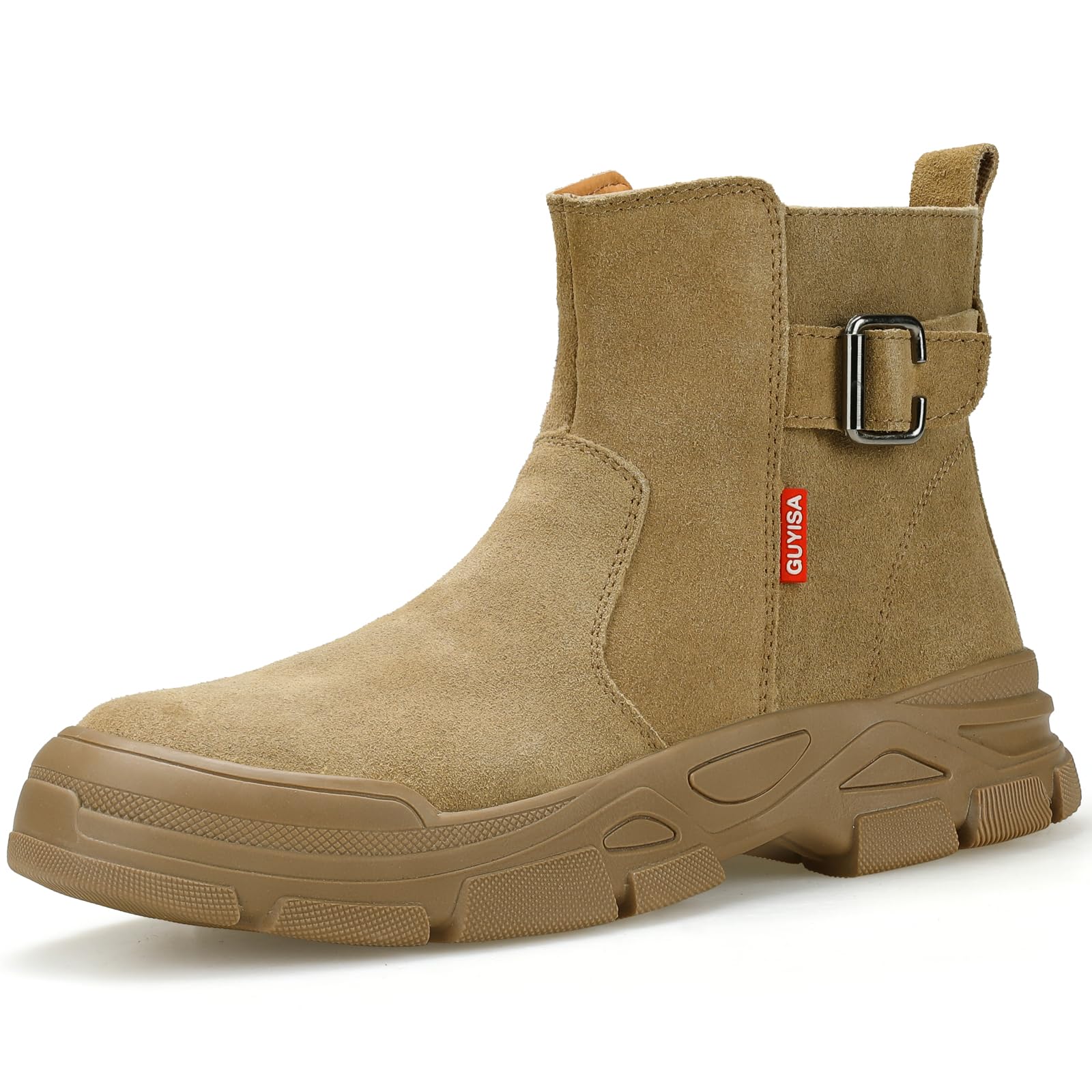 GLANOUDUN Welding Work Boots for Men Slip on Steel Toe Shoes for Men Indestructible Steel Toe Boots Welder Men's Working Shoes Fireproof Safety Footwear for Construction Men's Work & Safety Footwear