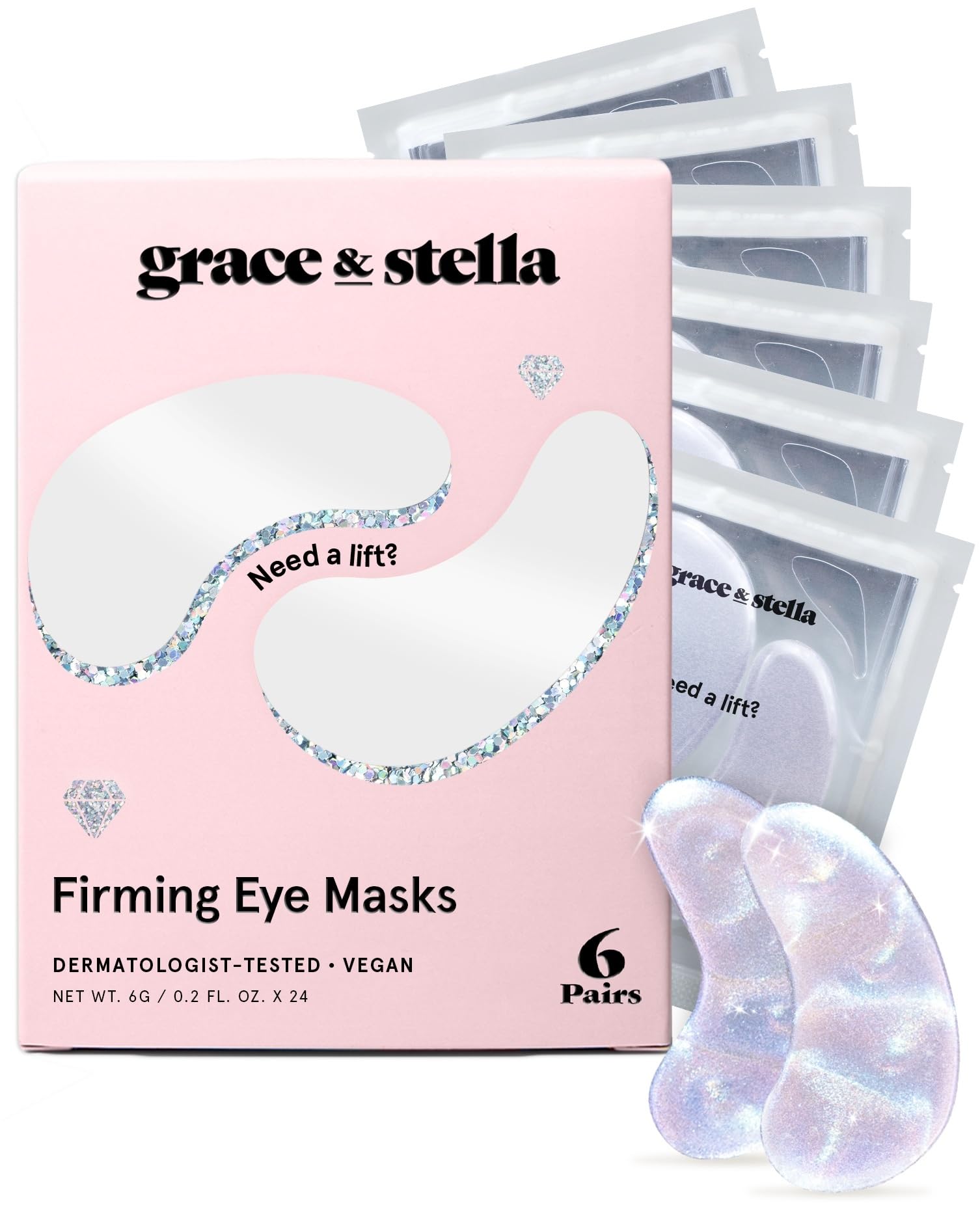 grace & stella Under Eye Mask Variety Pack - 18 Pairs of Under Eye Patches for Dark Circles - With 6 Colors (3 Pairs/Color) - Mothers Day Gifts for Mom - Gel Masks Puffy Eyes for Women, Vegan