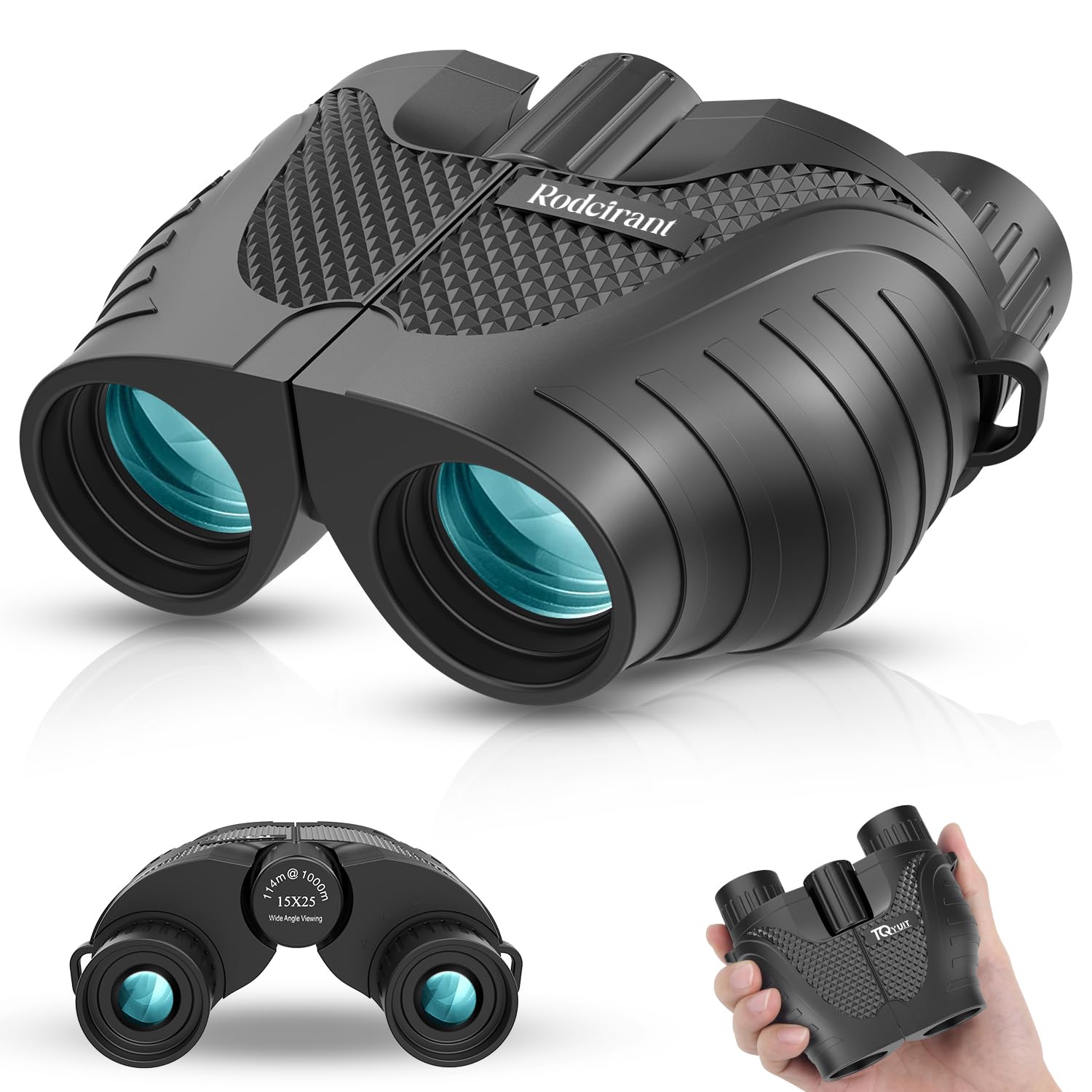 Binoculars 15x25 for Adults,High Powered Easy Focus Binoculars with Low Light Vision for Bird Watching,Travel and Concerts,Sightseeing and Sport Games