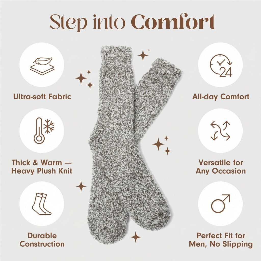 Unboxme Gifts Warm & Cozy Ultra-Luxe Cloud Sock, Gift for Women & Men - Super Soft Luxurious Fabric Sleep Socks