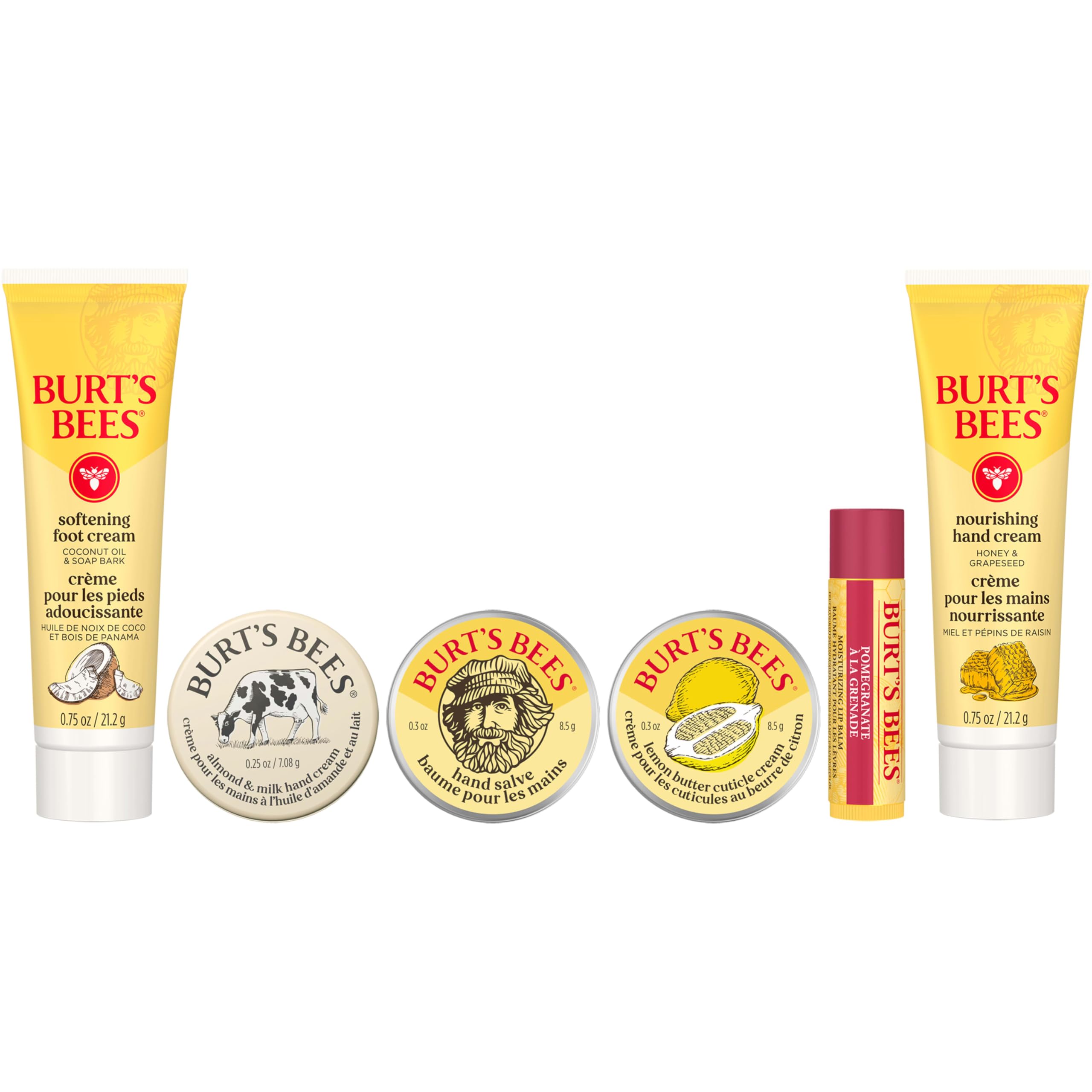 Burt's Bees Mothers Day Gifts Ideas - Classics Set, 6 Products in Giftable Tin – Cuticle Cream, Hand Salve, Lip Balm, Res-Q Ointment, Hand Repair and Foot Cream