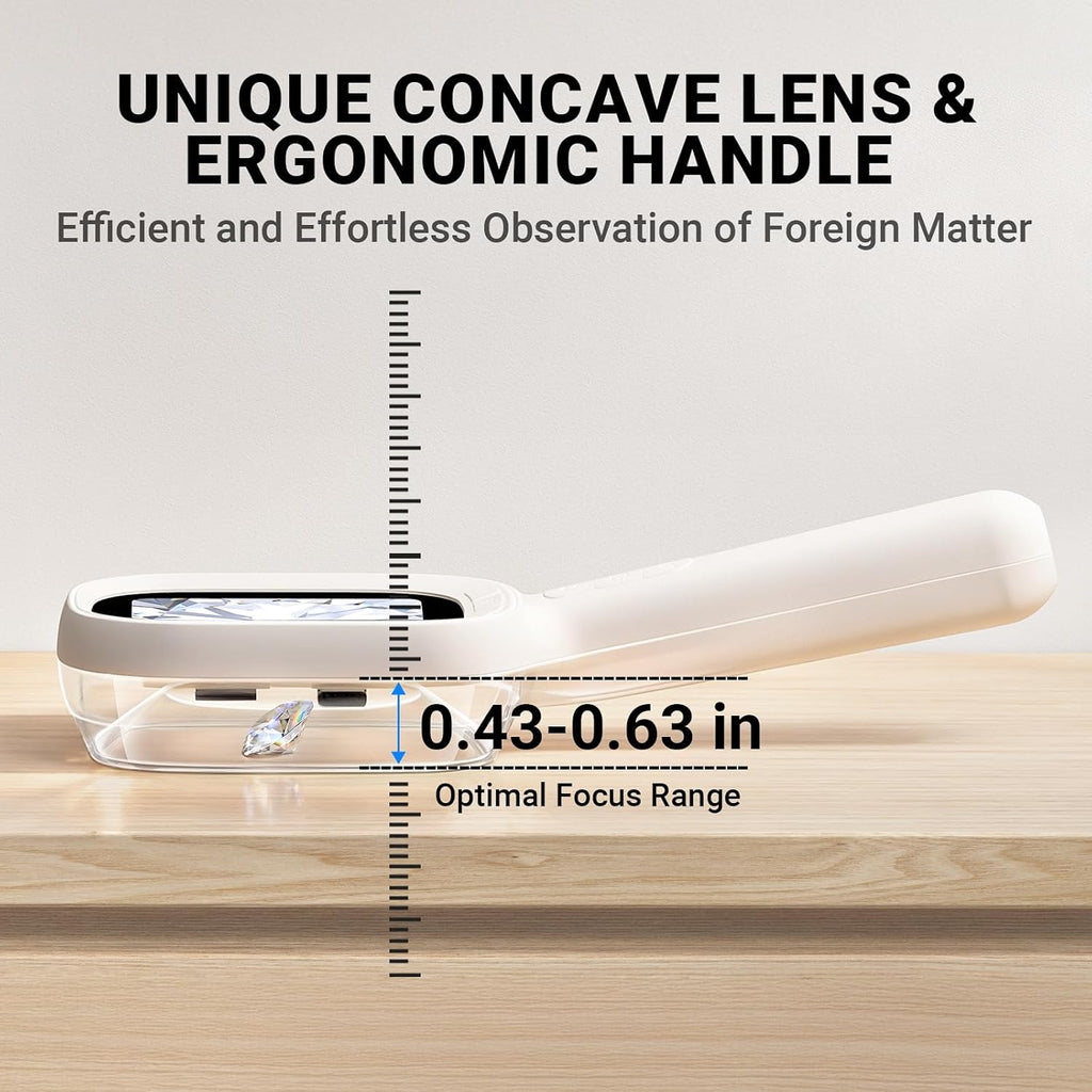 ScopeAround Digital Microscope, Autofocus Handheld Microscope, Magnifier with 2.8" IPS Screen and LEDs, Portable Magnifying Glass, Compatible with Mac/Windows