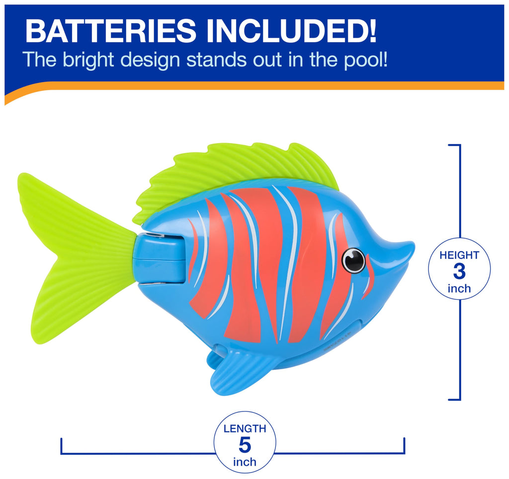 SwimWays Rainbow Reef Shark Toy, Finn Diesel Kids Shark Pool Toy and Swimming Accessory, Self-Activated Water Toys, Learn to Swim Pool Toys for Kids Ages 5 & Up (Batteries Included)