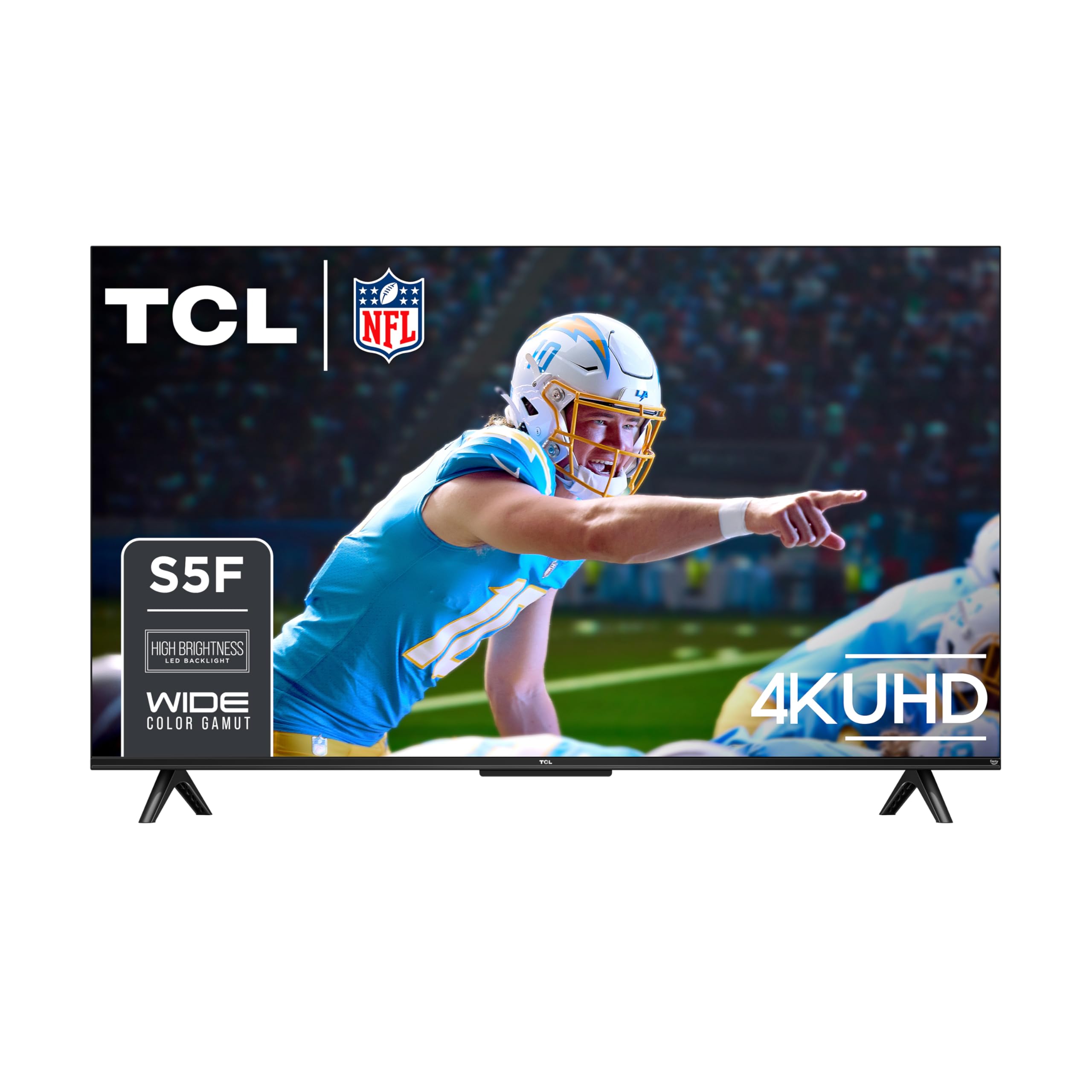 TCL 65-Inch Class S5 UHD 4K LED Smart TV with Fire TV (65S551F, 2024), Dolby Vision, HDR PRO+, Atmos, Alexa Built-in, Apple AirPlay 2, Streaming Television
