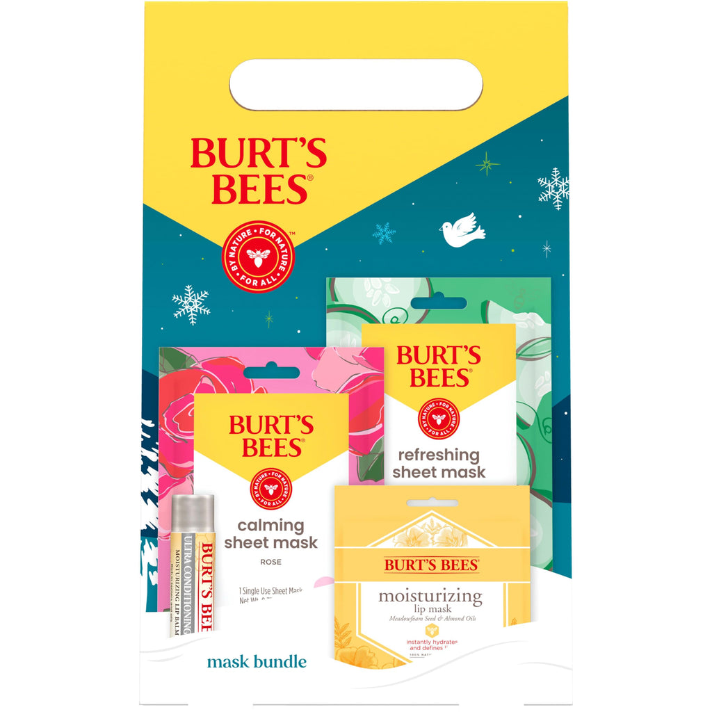 Burt's Bees Mothers Day Gifts Ideas - Classics Set, 6 Products in Giftable Tin – Cuticle Cream, Hand Salve, Lip Balm, Res-Q Ointment, Hand Repair and Foot Cream