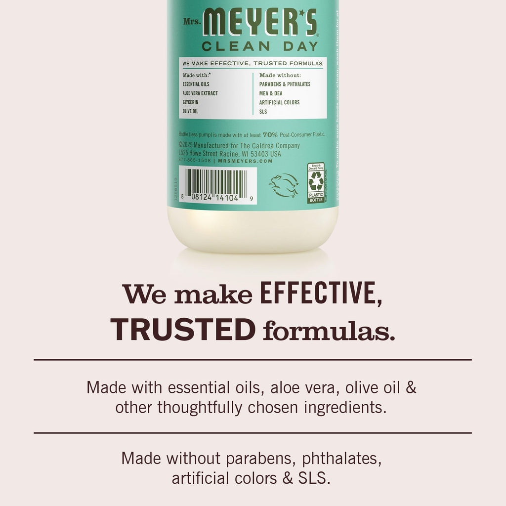 MRS. MEYER'S CLEAN DAY Hand Soap, Made with Essential Oils, Apple, 12.5 fl. oz - Pack of 3