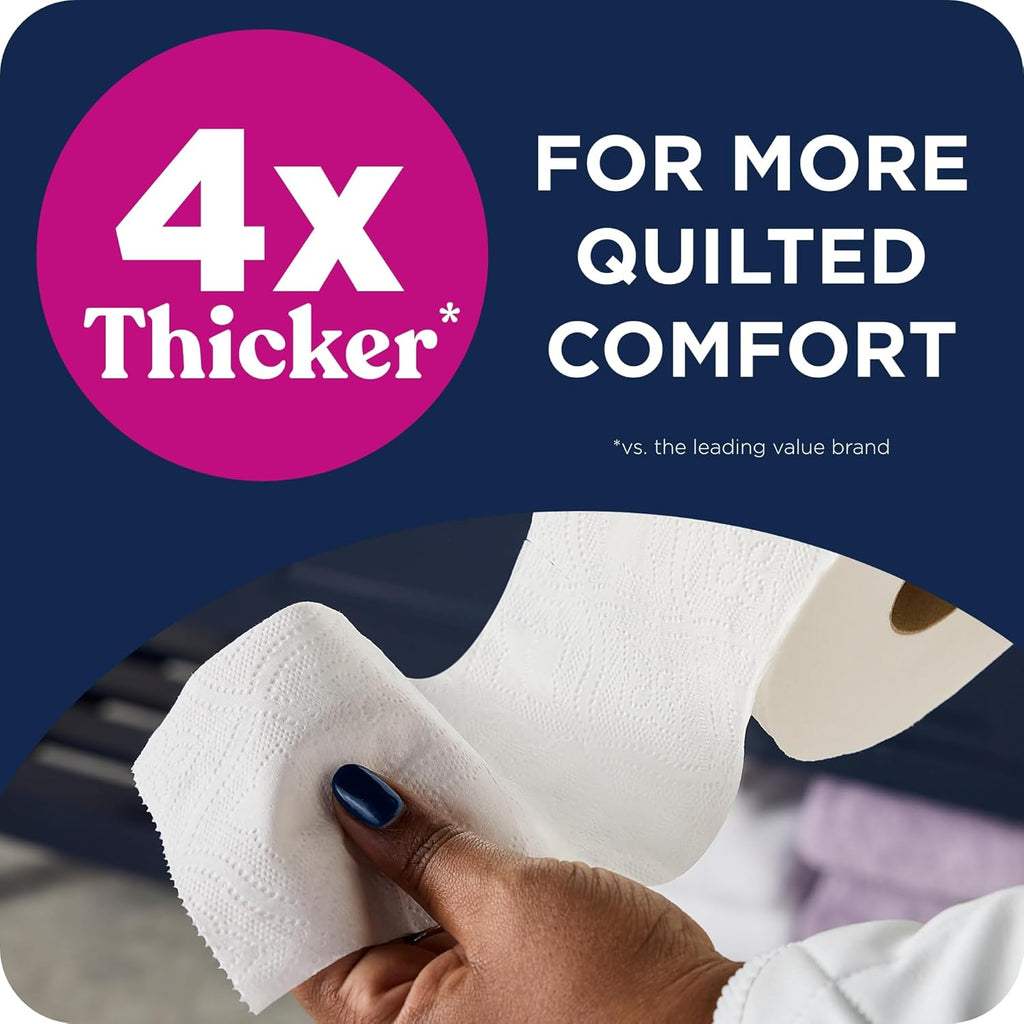 Quilted Northern Ultra Soft & Strong Toilet Paper, 48 Double Rolls, 48 = 96 Regular Rolls,12 Count (Pack of 4)