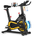 Exercise Bikes for Home,Spin Bike with Adjustable Magnetic,Brake Pad Resistance Silent Belt Drive,350lbs/300lbs Weight Capacity &Upgraded Version Seat for Home Cardio&Weight Loss(QM-530W)