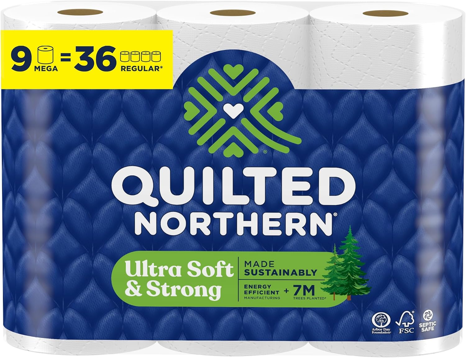 Quilted Northern Ultra Soft & Strong Toilet Paper, 48 Double Rolls, 48 = 96 Regular Rolls,12 Count (Pack of 4)