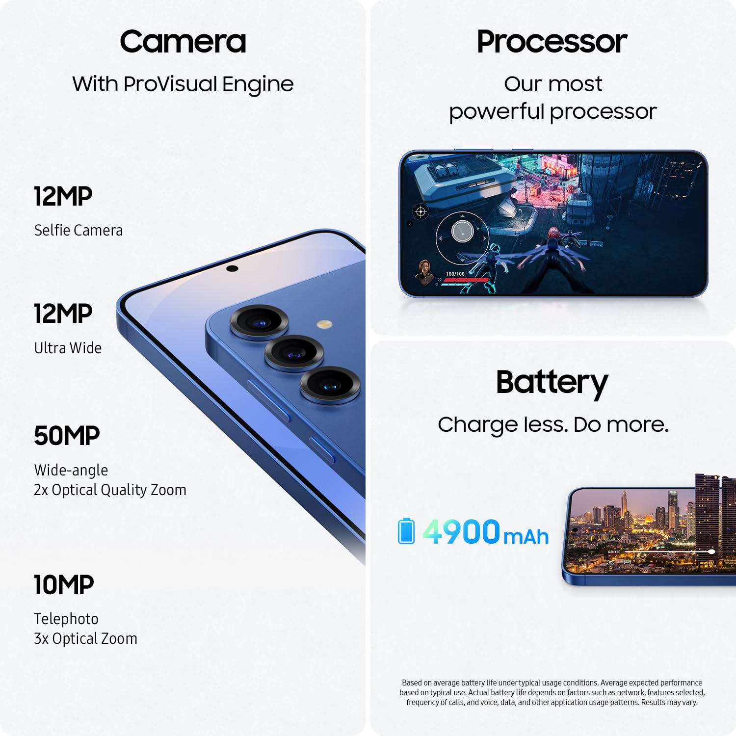 Samsung Galaxy S25 Ultra, 256GB Smartphone, Unlocked Android, AI Night Mode Camera, Snapdragon 8 Elite Fast Processor, 5000mAh Battery, Built-in S Pen, 2025, US 1 Yr Warranty, Titanium Whitesilver