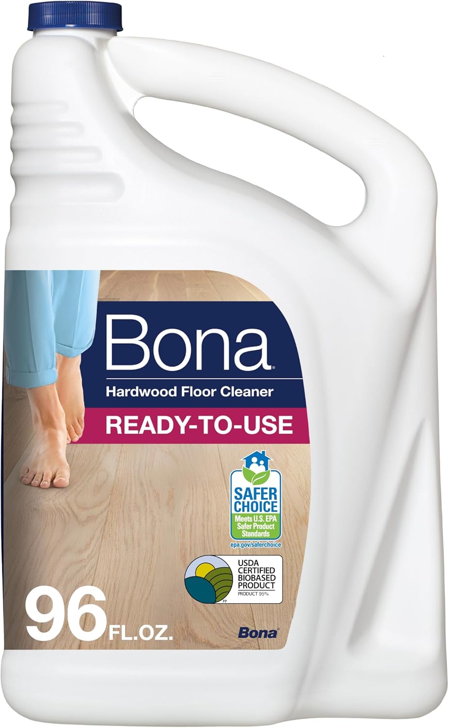 Bona® Hardwood Floor Cleaner Spray - 32 fl oz - Cedar Wood - Includes Filled Bottle + Concentrate Refill for Hardwood Floor Cleaning