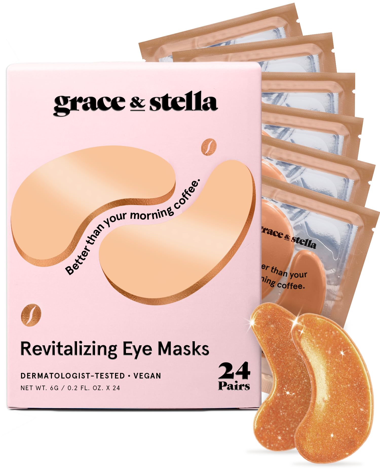 grace & stella Under Eye Mask Variety Pack - 18 Pairs of Under Eye Patches for Dark Circles - With 6 Colors (3 Pairs/Color) - Mothers Day Gifts for Mom - Gel Masks Puffy Eyes for Women, Vegan