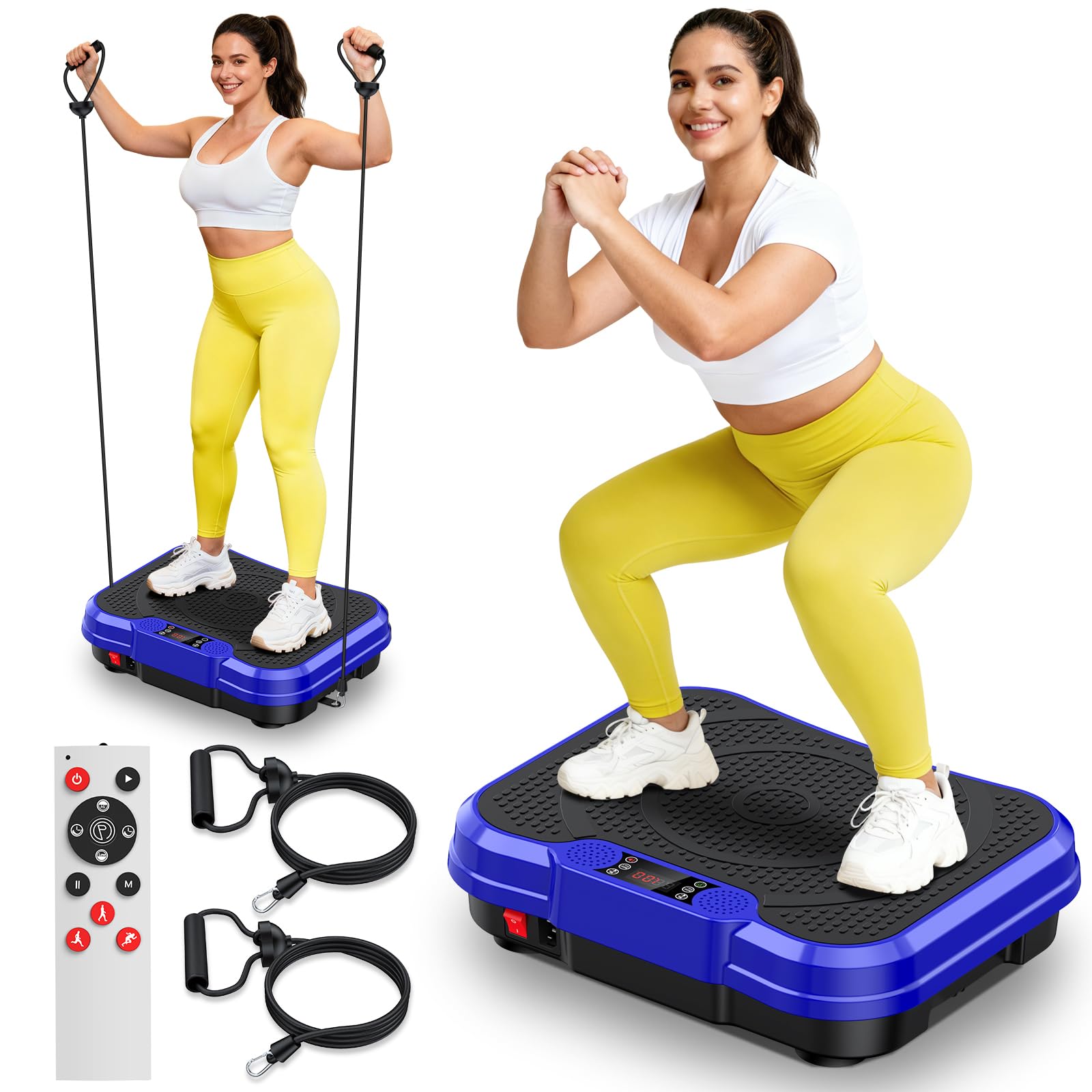 NXSCI Vibration Plate Exercise Machine,Vibrating Platform for Lymphatic Drainage with 250 Speeds,500 lbs Weight Capacity,Vibrated Plates for Weight Loss,Full Body Workout Equipment for Fitness at Home