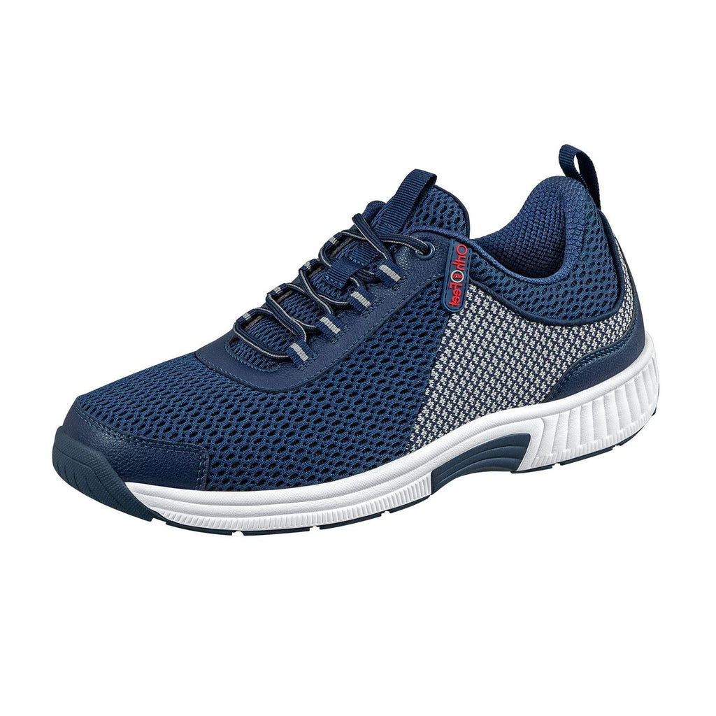 Orthofeet Men's Orthopedic Edgewater Stretch Knit Walking Sneaker
