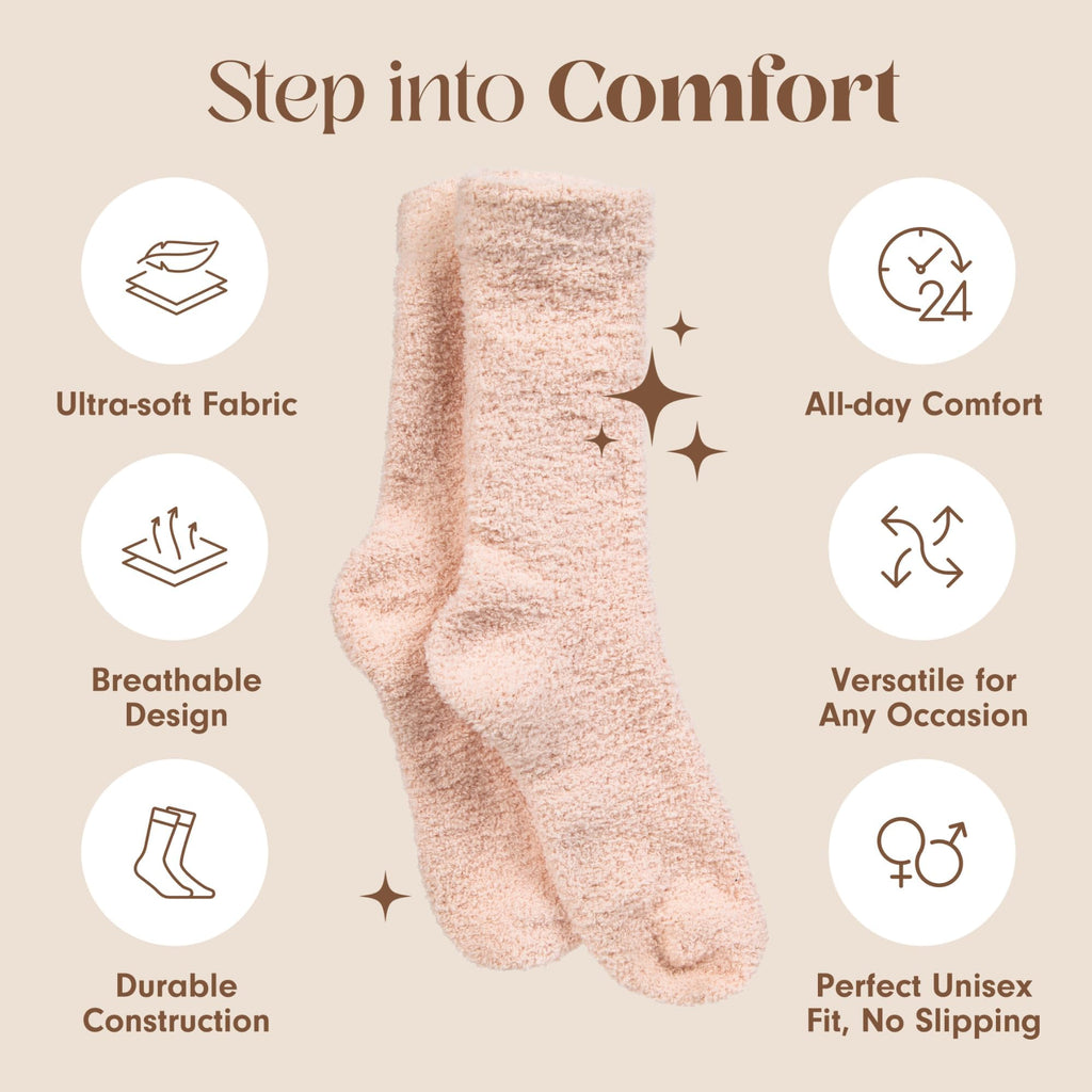 Unboxme Gifts Warm & Cozy Ultra-Luxe Cloud Sock, Gift for Women & Men - Super Soft Luxurious Fabric Sleep Socks