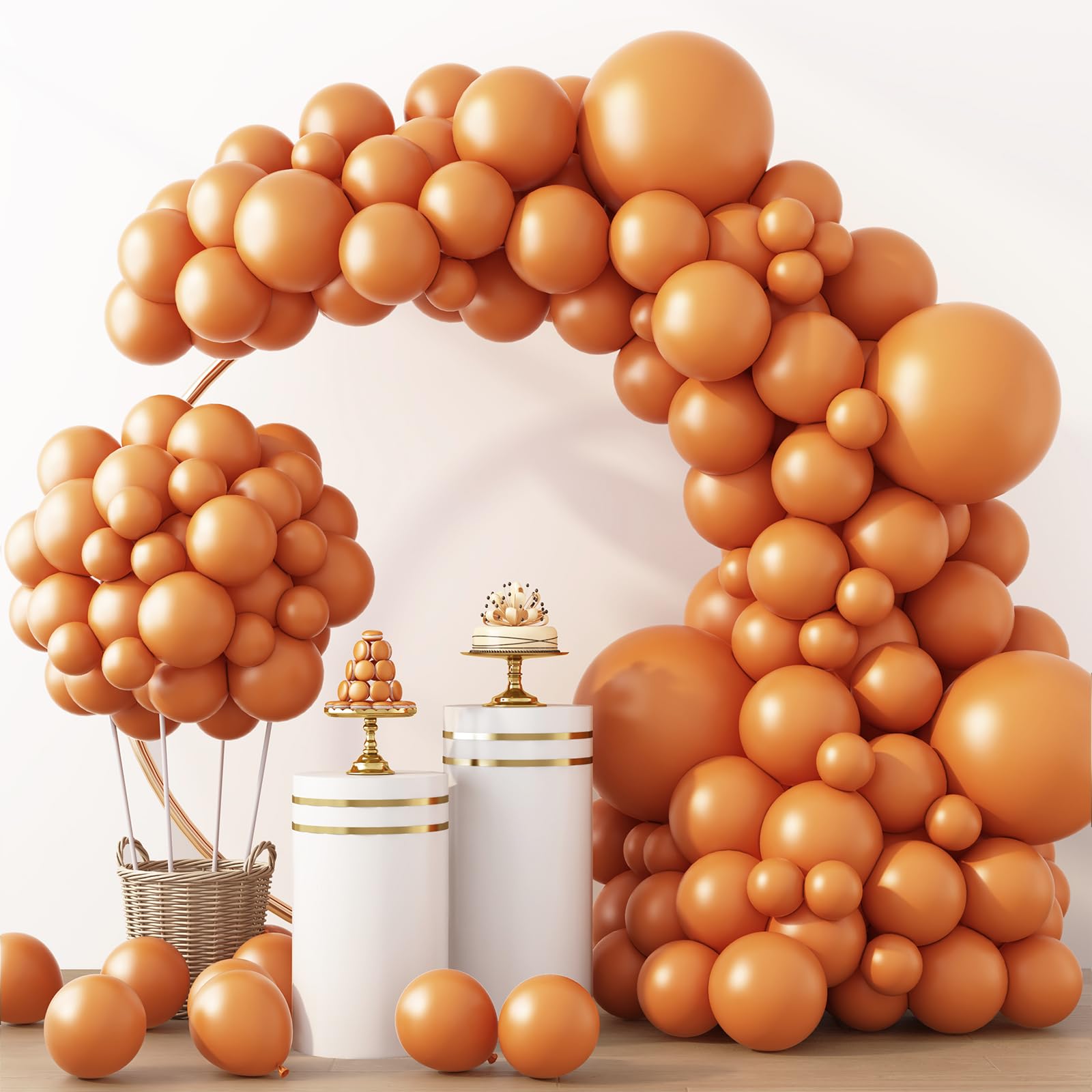 RUBFAC Pink Balloons 129pcs Light Pastel Pink Balloon Different Sizes 18 12 10 5 Inch for Garland Arch Mother's Day Birthday Party Baby Shower Gender Reveal Wedding Anniversary Easter Decoration