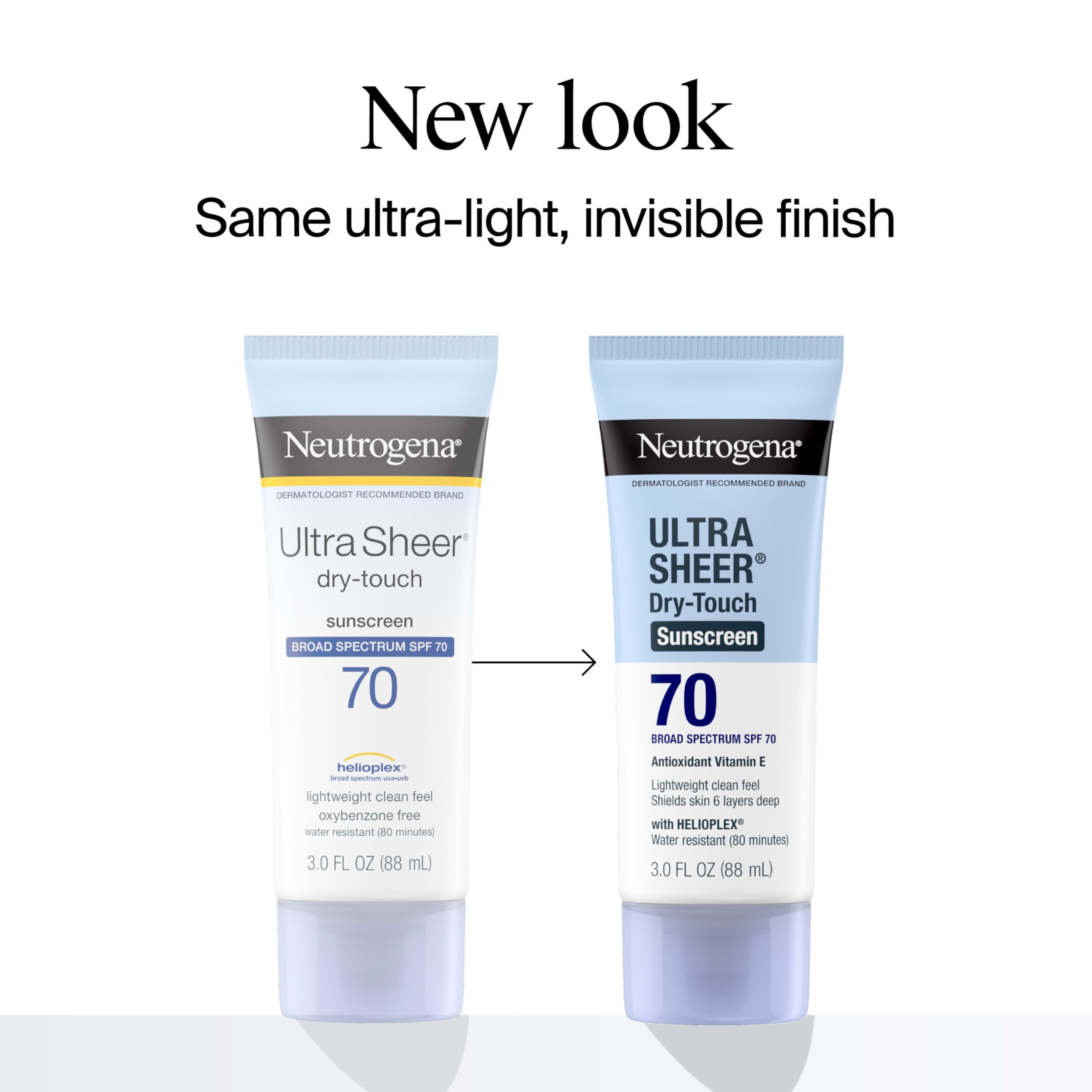 Neutrogena Ultra Sheer Stick Sunscreen for Face SPF 60, Invisible Finish, Broad Spectrum UVA/UVB Sun Protection - Vitamin C & E, Non Greasy, Fragrance Free, Water Resistant 80 Min, Travel Size, .47 oz