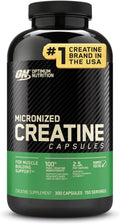 Optimum Nutrition Micronized Creatine Monohydrate Capsules, Keto Friendly, 2500mg, 100 Capsules